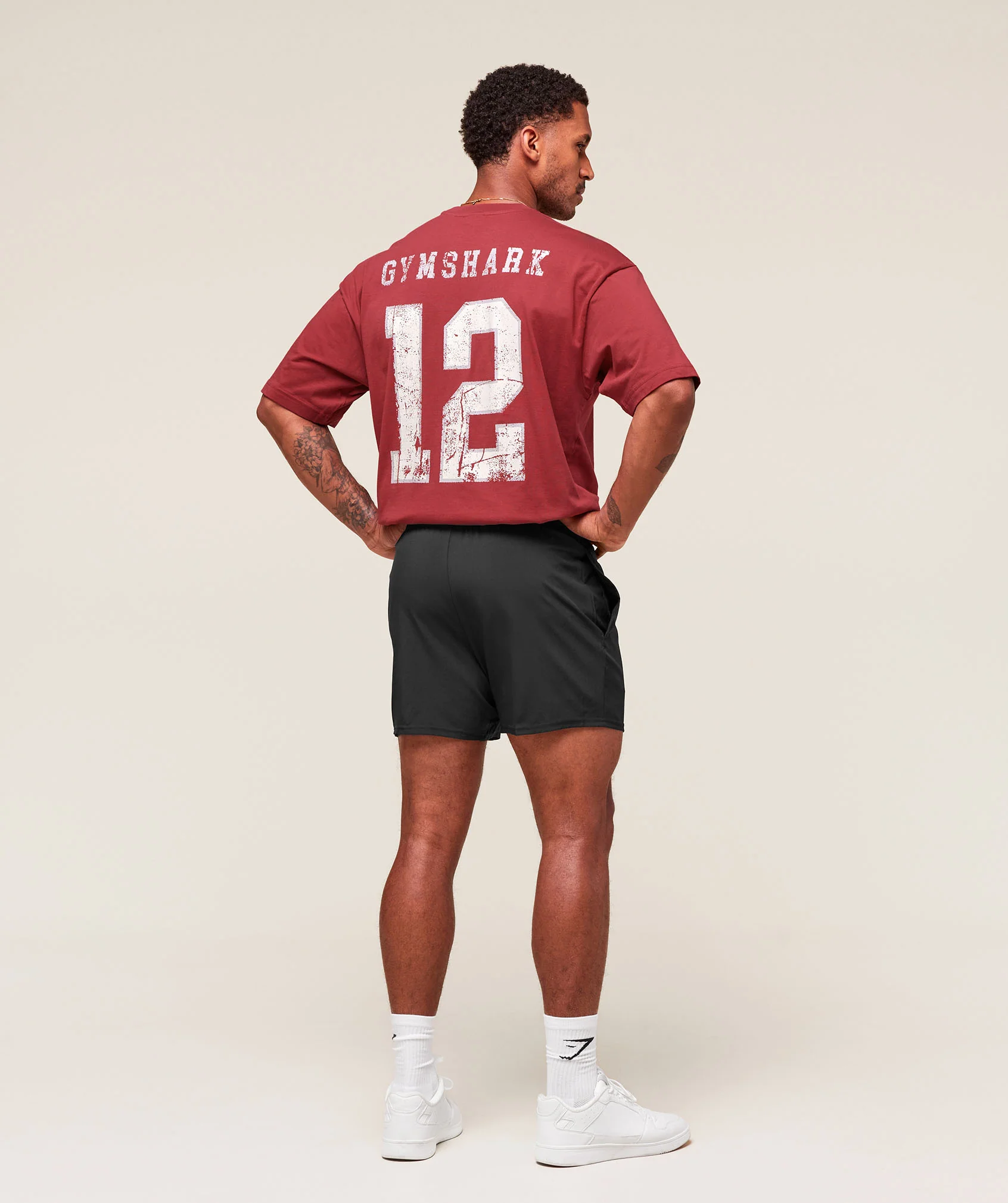 Gymshark Campus T-Shirt - Athletic Burgundy - Image 7