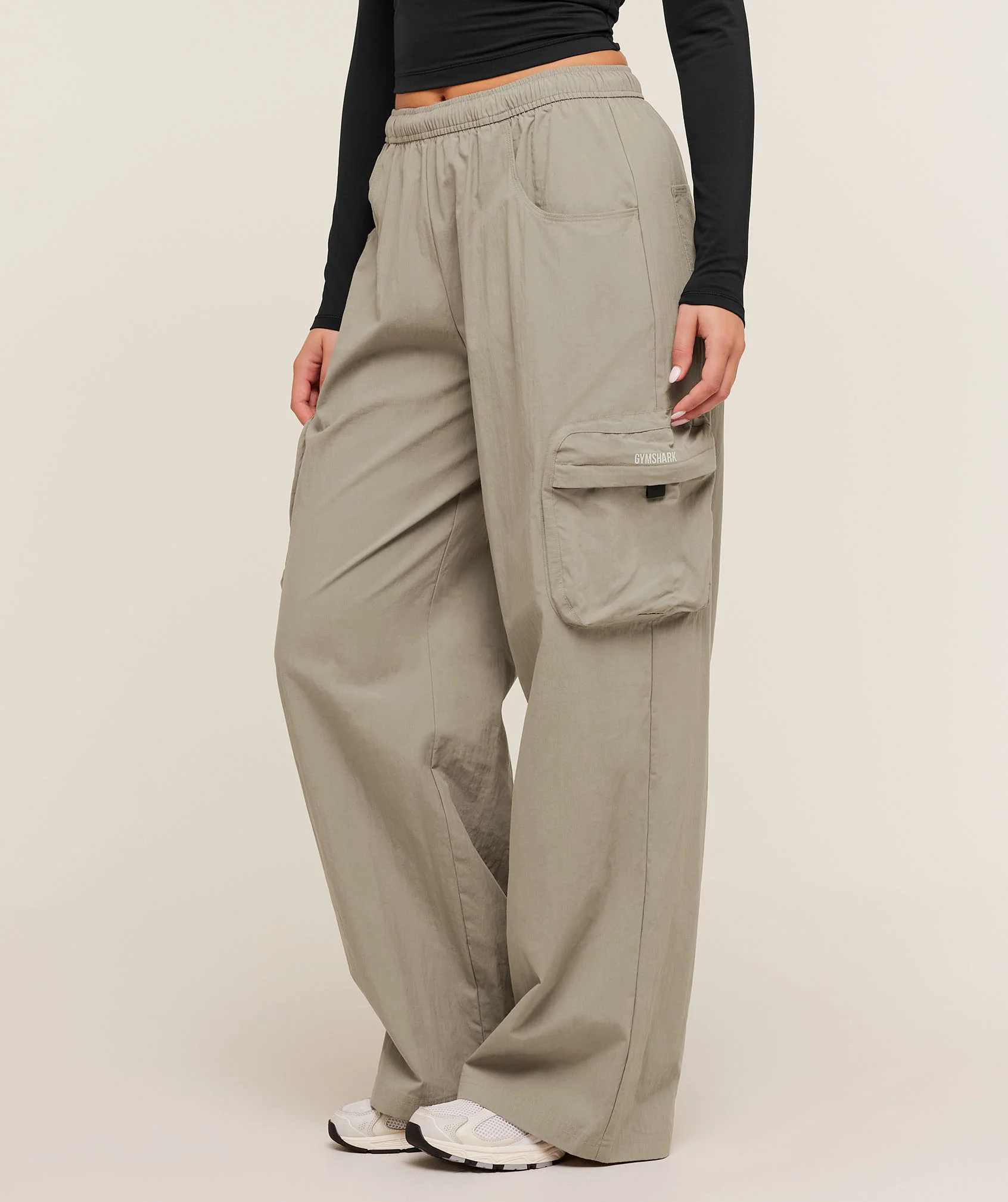 Gymshark Cargo Pants - Linen Brown - Image 3