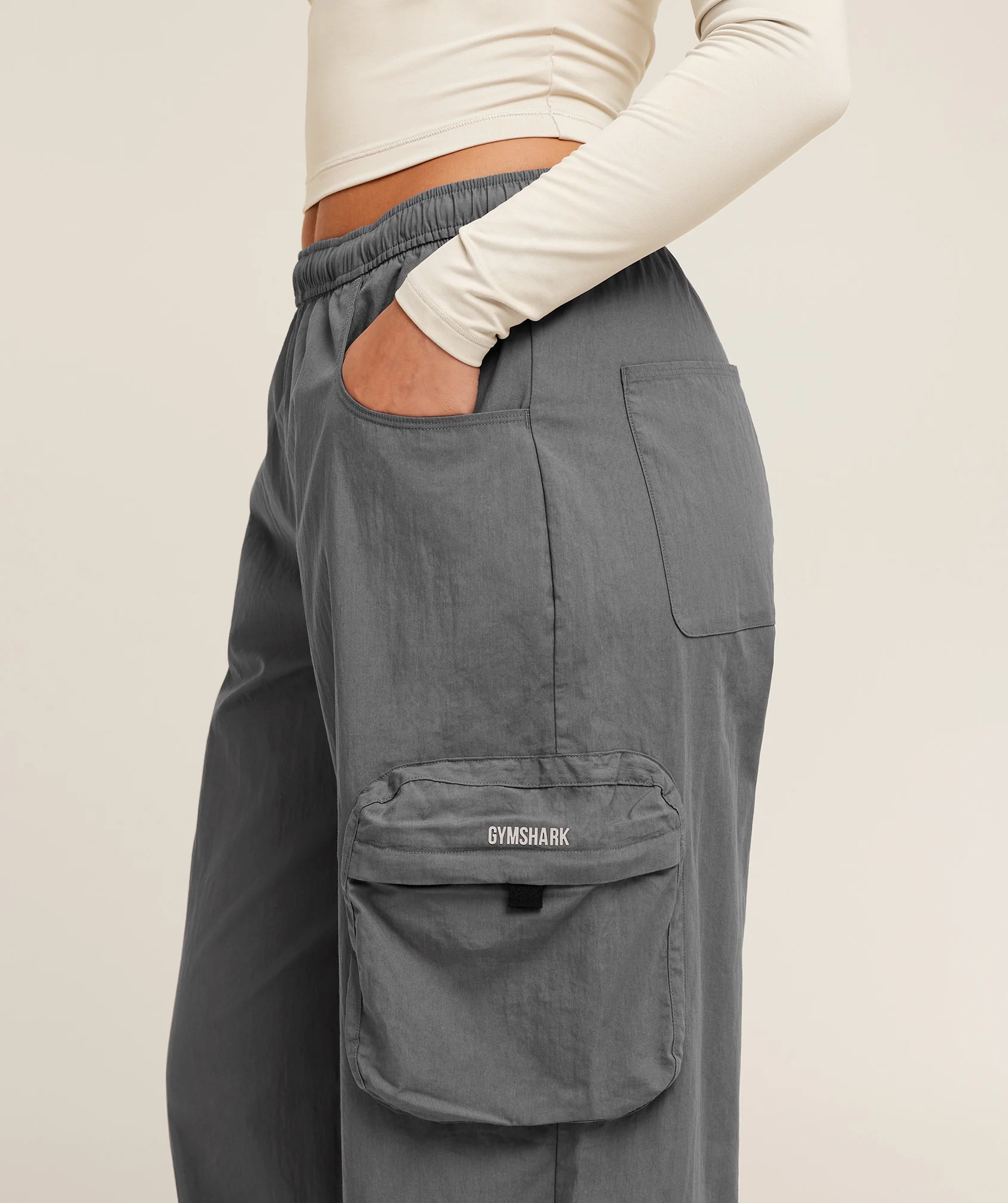 Gymshark Cargo Pants - Dark Grey - Image 4