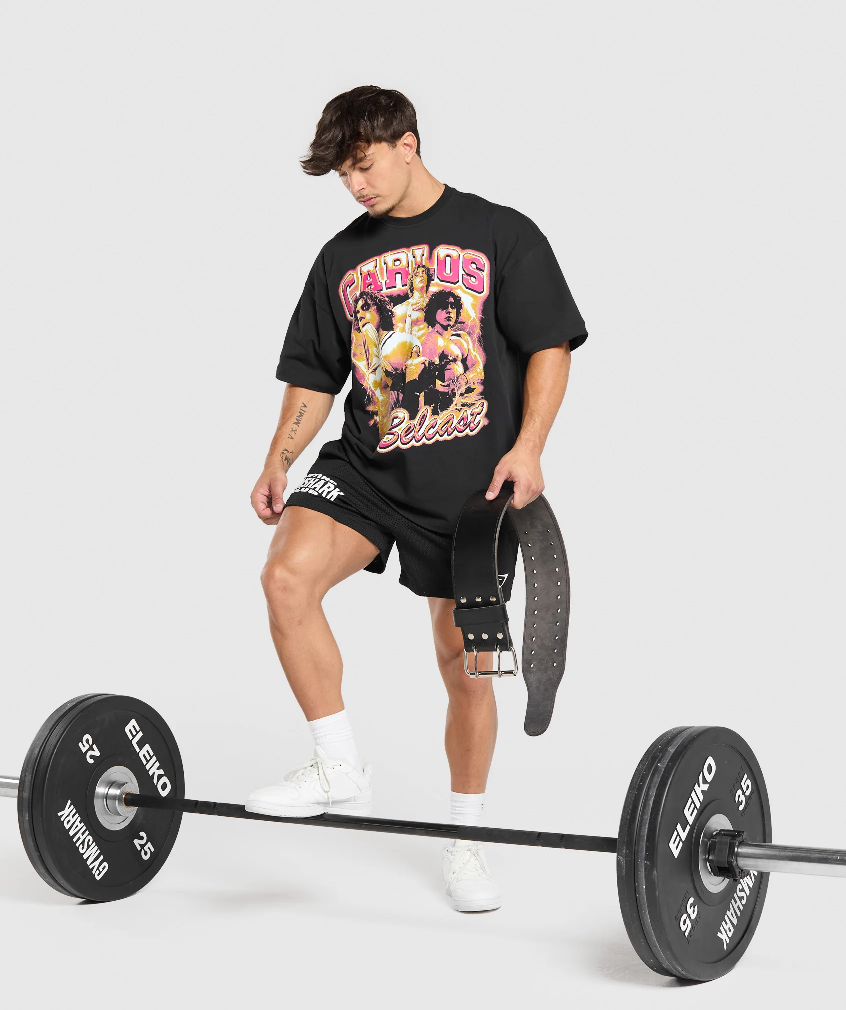 Gymshark Carlos Bootleg Graphic T-Shirt - Black - Image 4