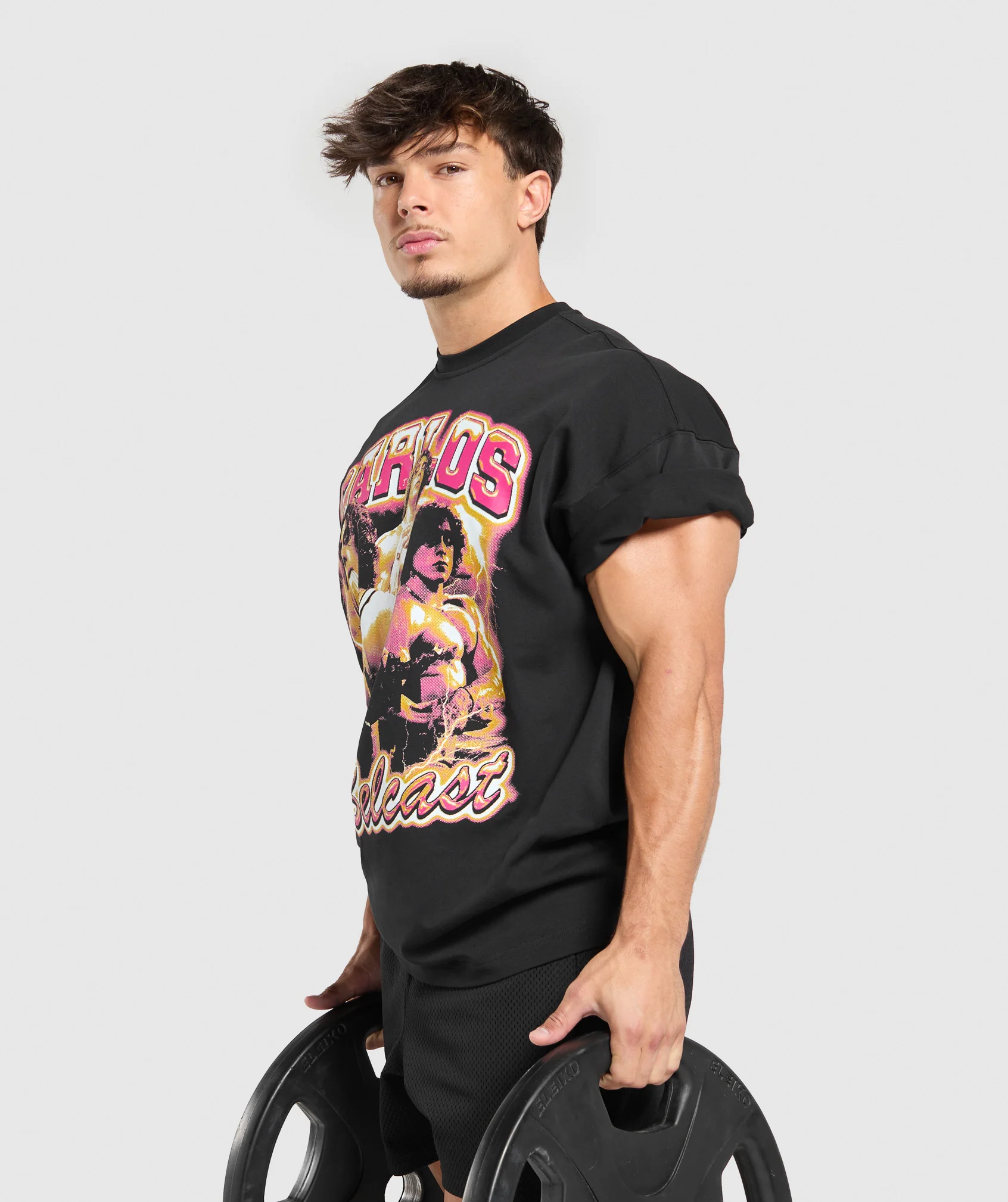 Gymshark Carlos Bootleg Graphic T-Shirt - Black - Image 5