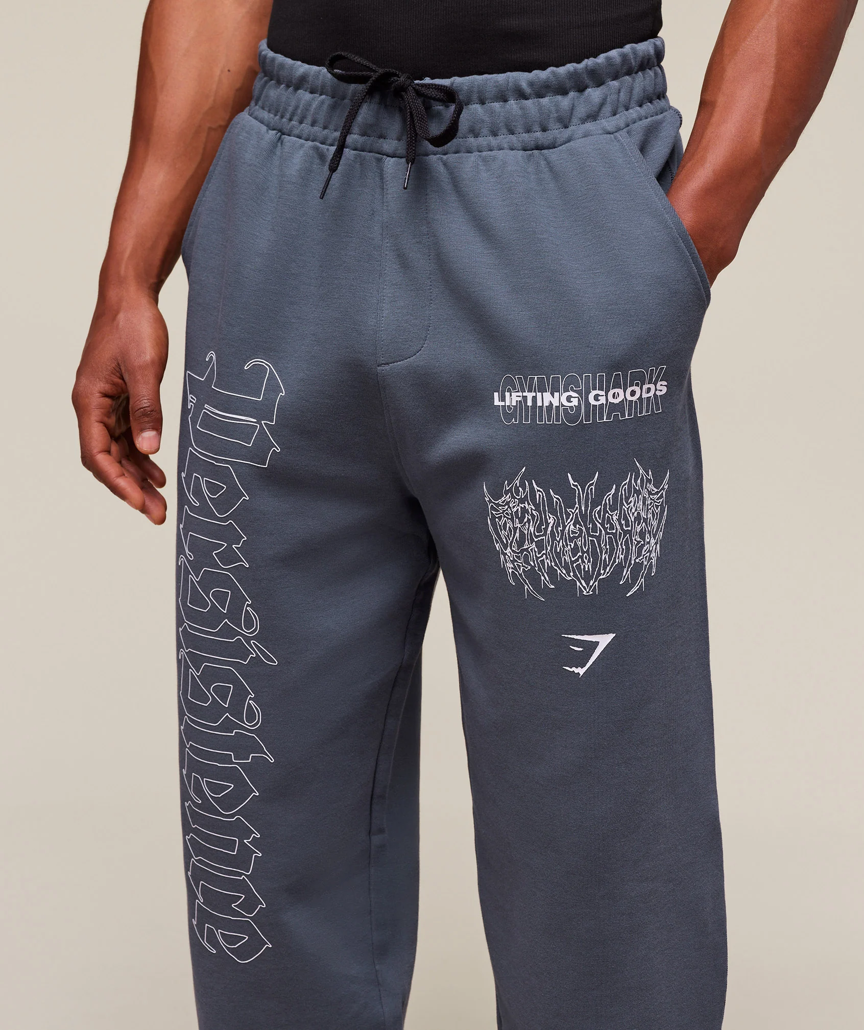 Gymshark Carlos Belcast x Rest Day Track Pant - Titanium Blue - Image 5