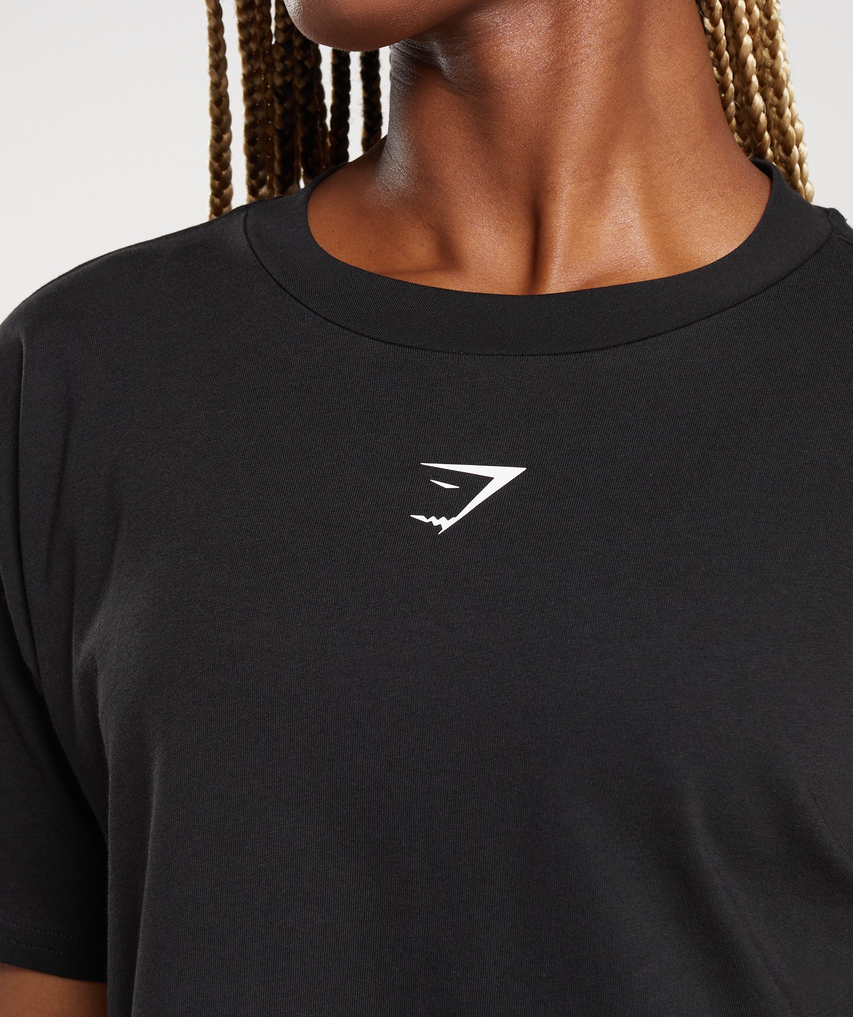 Gymshark Central Graphic Midi Tee - Black - Image 3