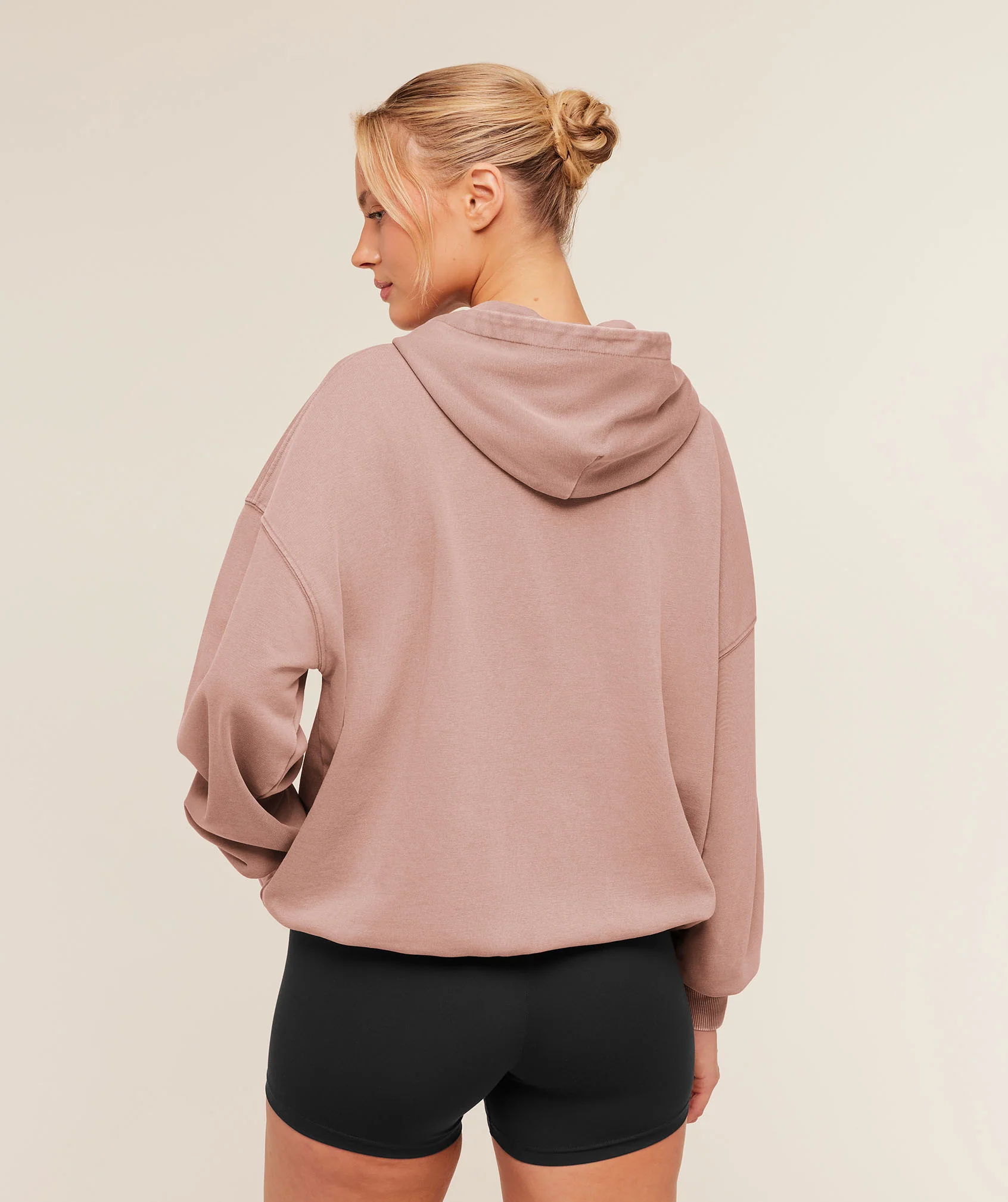 Gymshark Chainstitch Graphic Hoodie - Chestnut Pink/Wash - Image 2