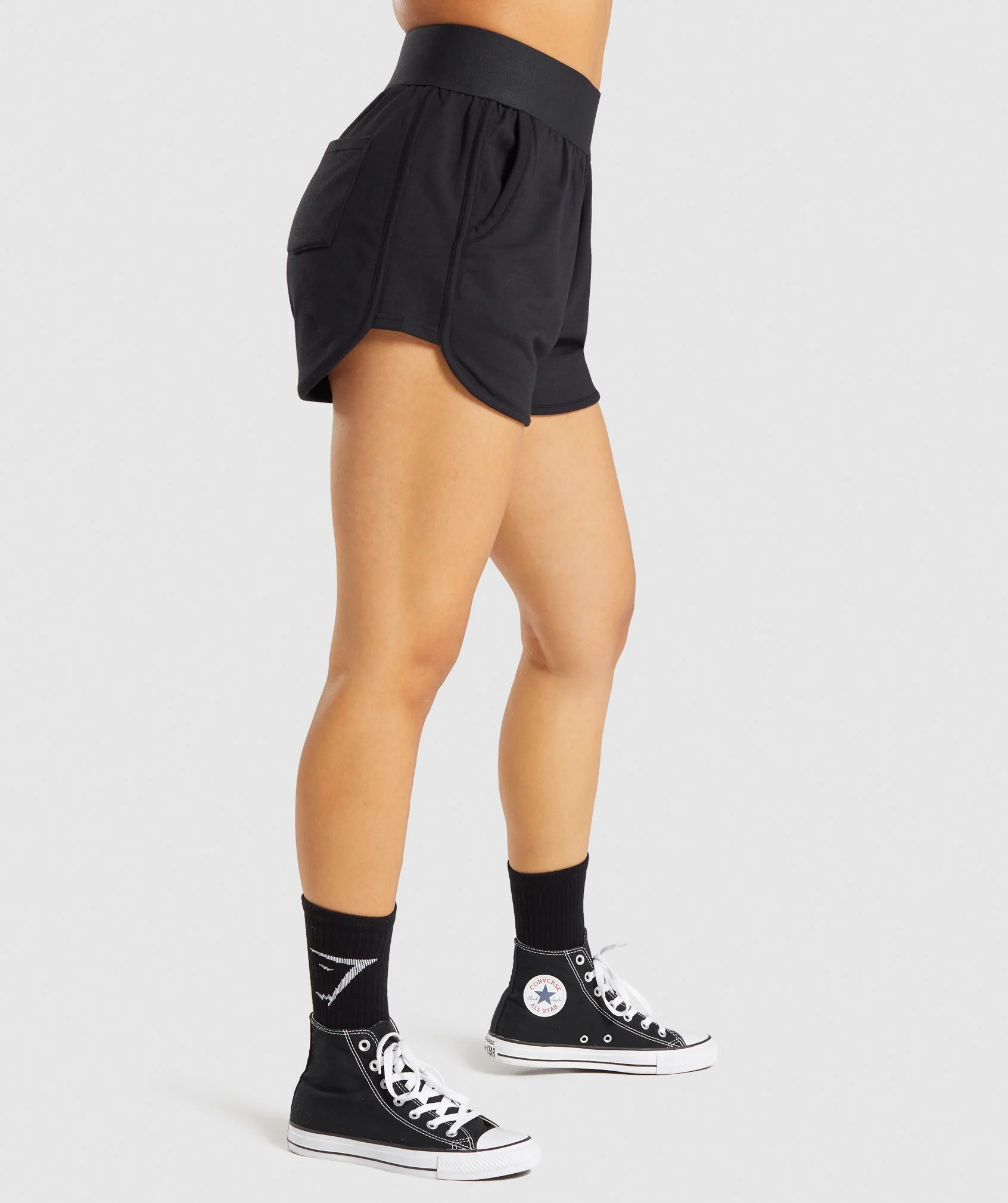 Gymshark Chalk Shorts - Black - Image 3