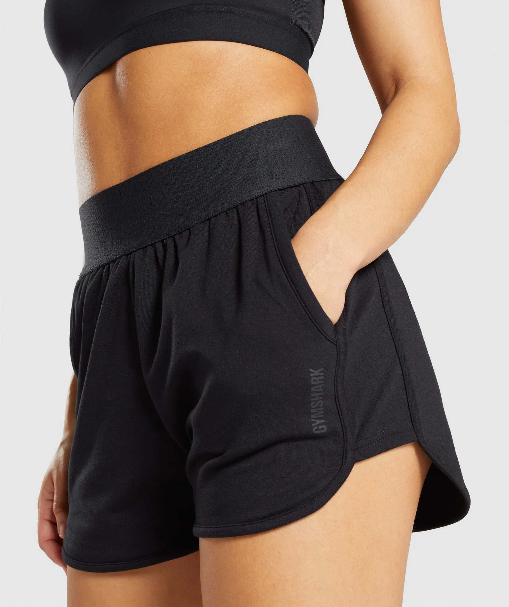 Gymshark Chalk Shorts - Black - Image 6