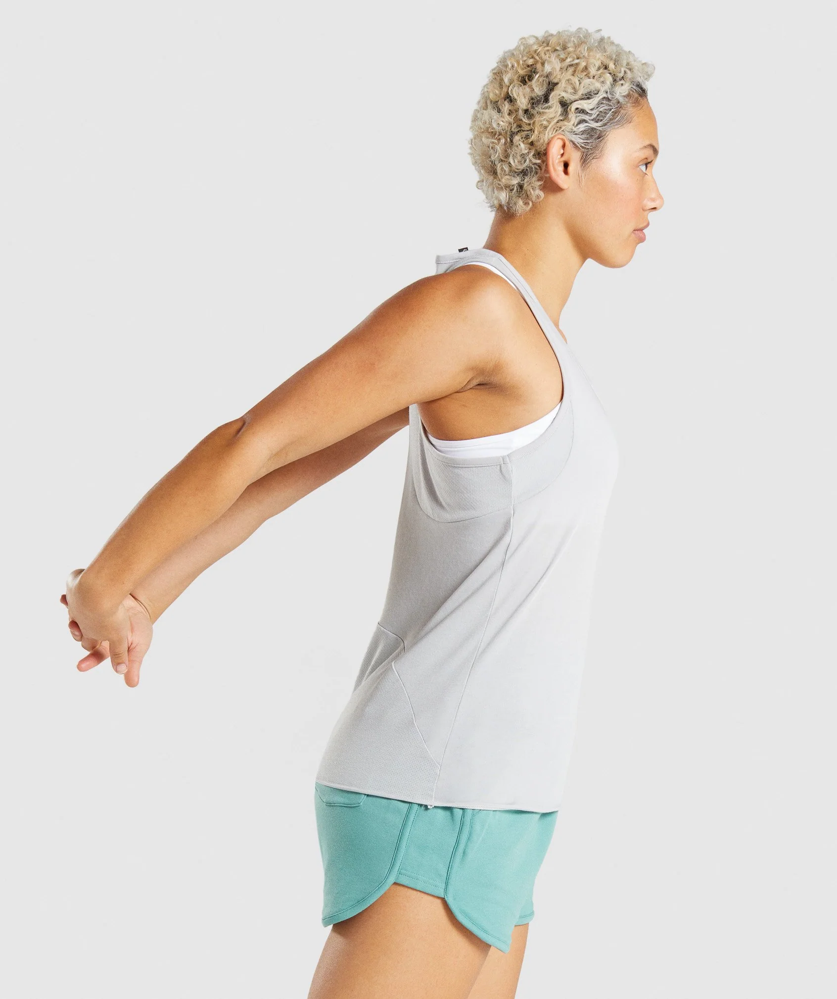 Gymshark Chalk Tank - Light Grey - Image 3