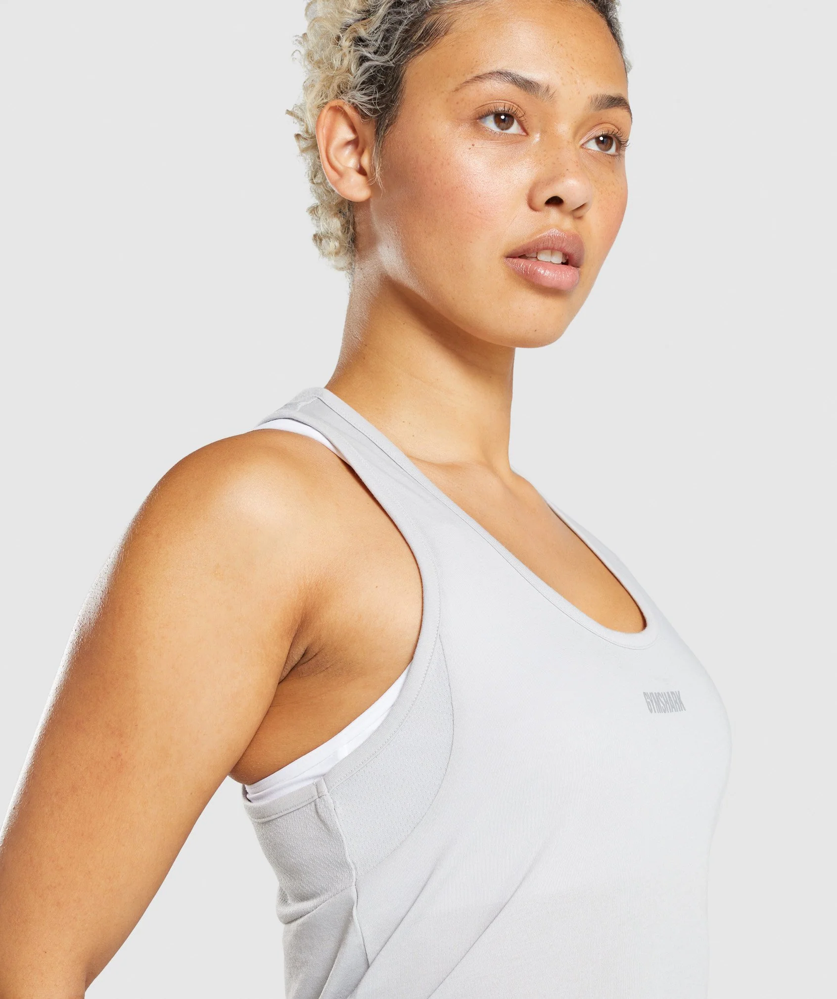 Gymshark Chalk Tank - Light Grey - Image 6