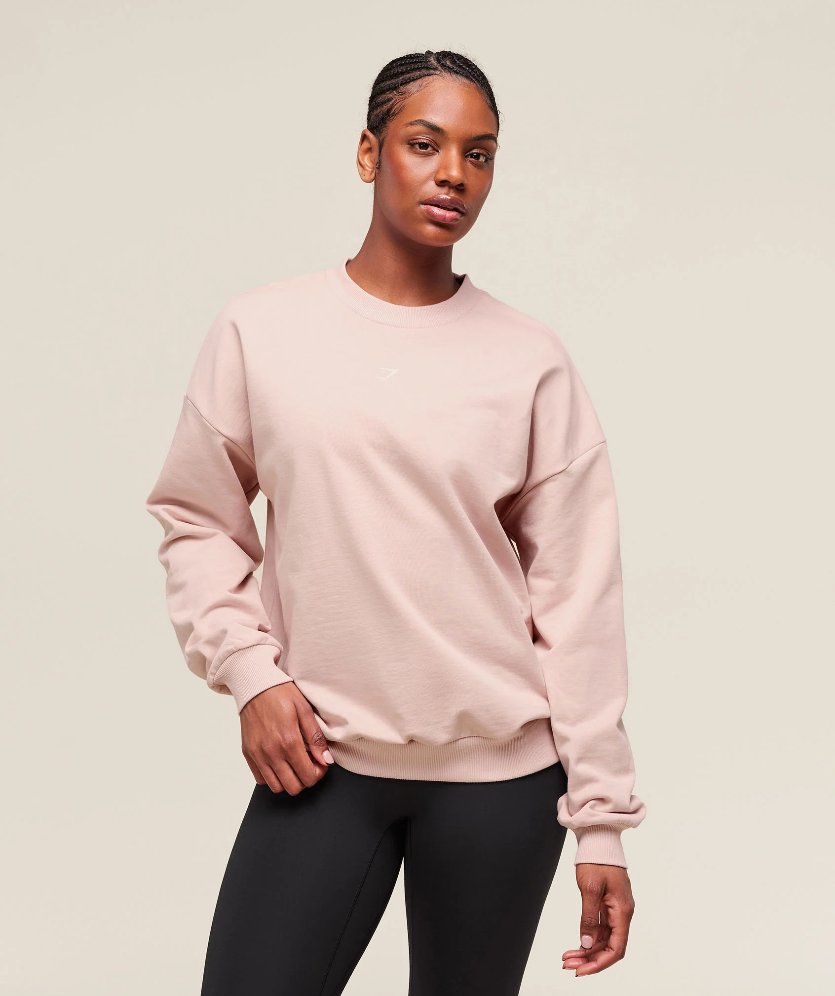 Gymshark Cherry Graphic Oversized Sweatshirt - Lift Pink - Image 2
