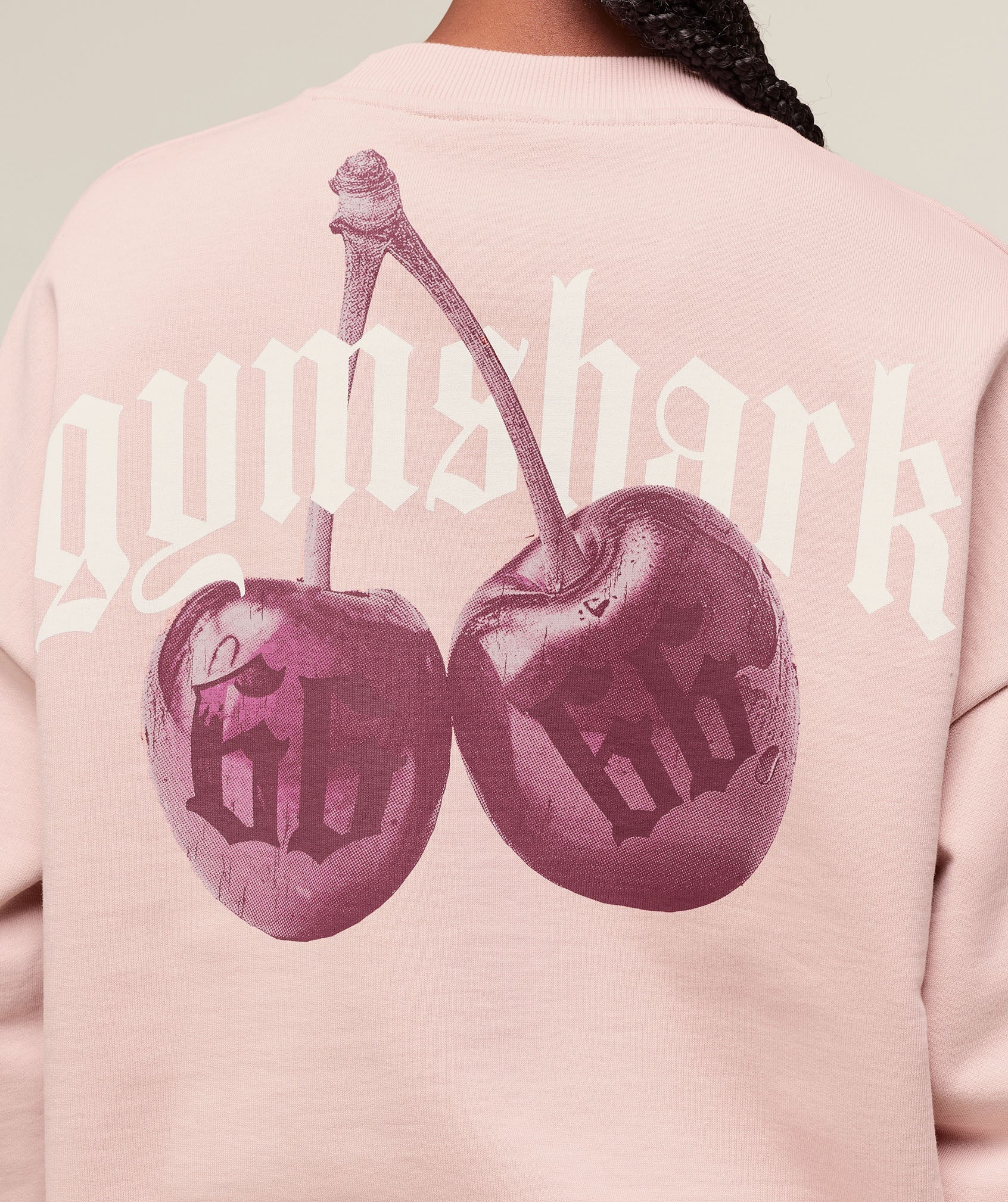 Gymshark Cherry Graphic Oversized Sweatshirt - Lift Pink - Image 4