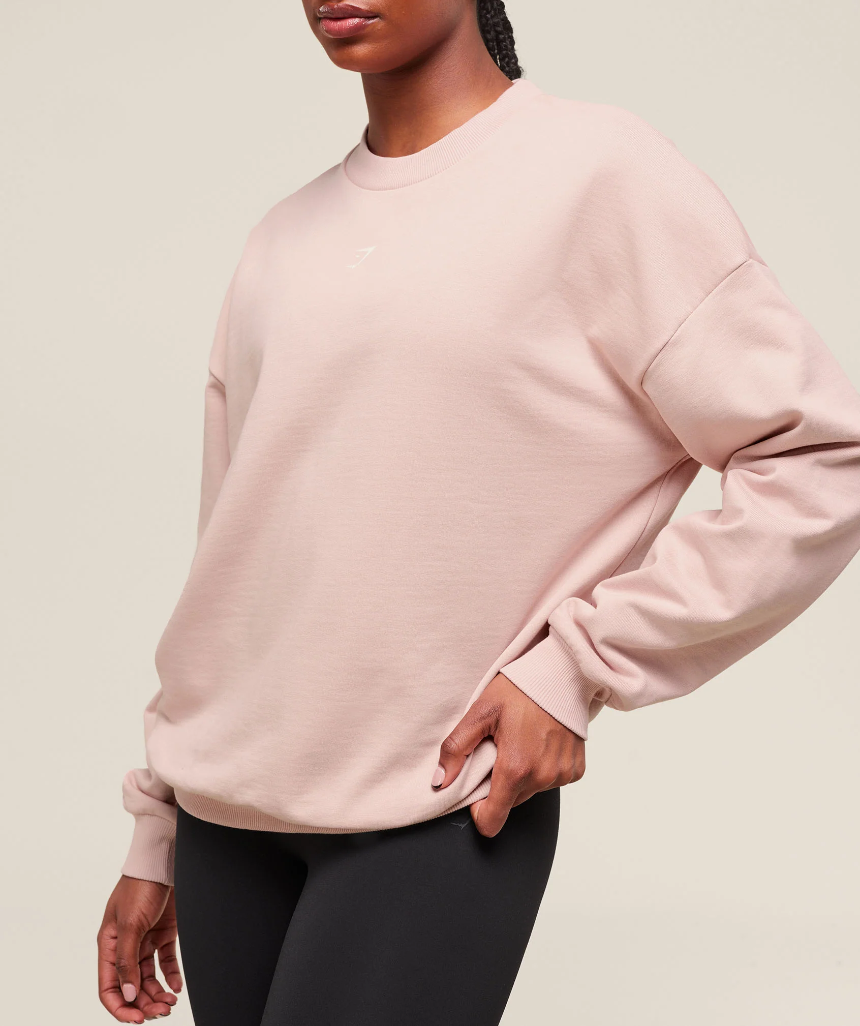 Gymshark Cherry Graphic Oversized Sweatshirt - Lift Pink - Image 5