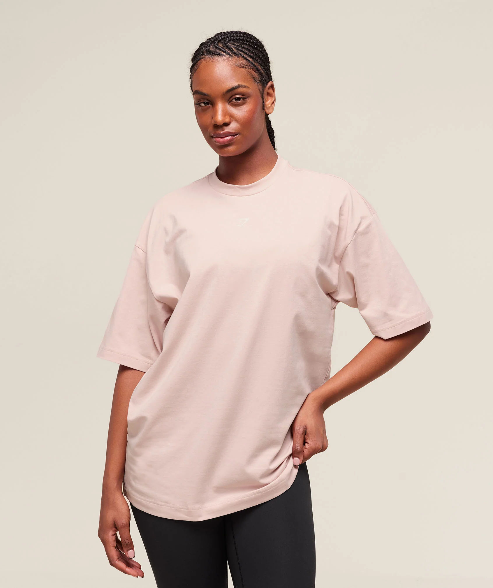 Gymshark Cherry Graphic Oversized T-Shirt - Lift Pink - Image 2