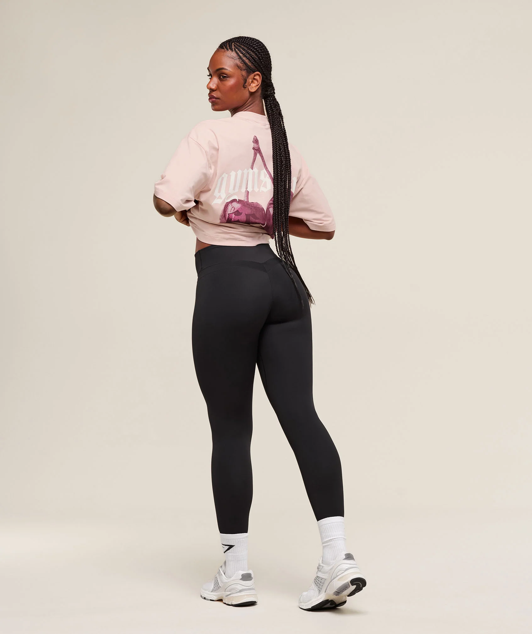 Gymshark Cherry Graphic Oversized T-Shirt - Lift Pink - Image 3