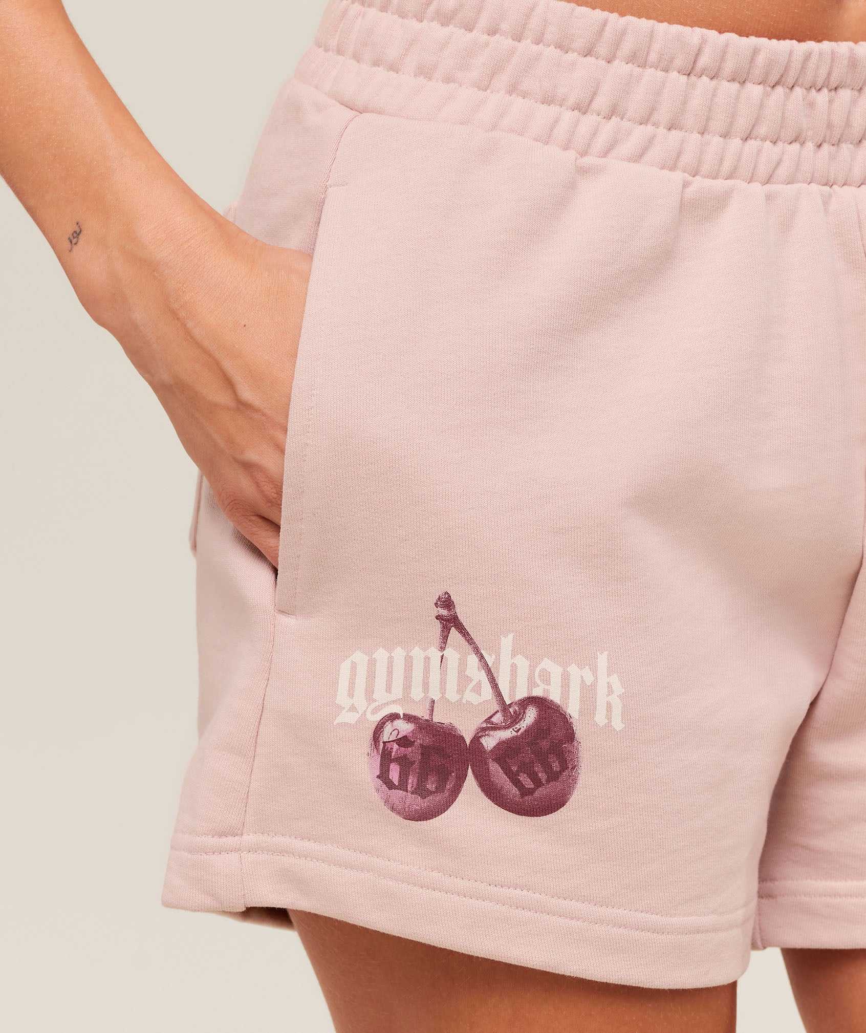 Gymshark Cherry Graphic Shorts - Lift Pink - Image 5