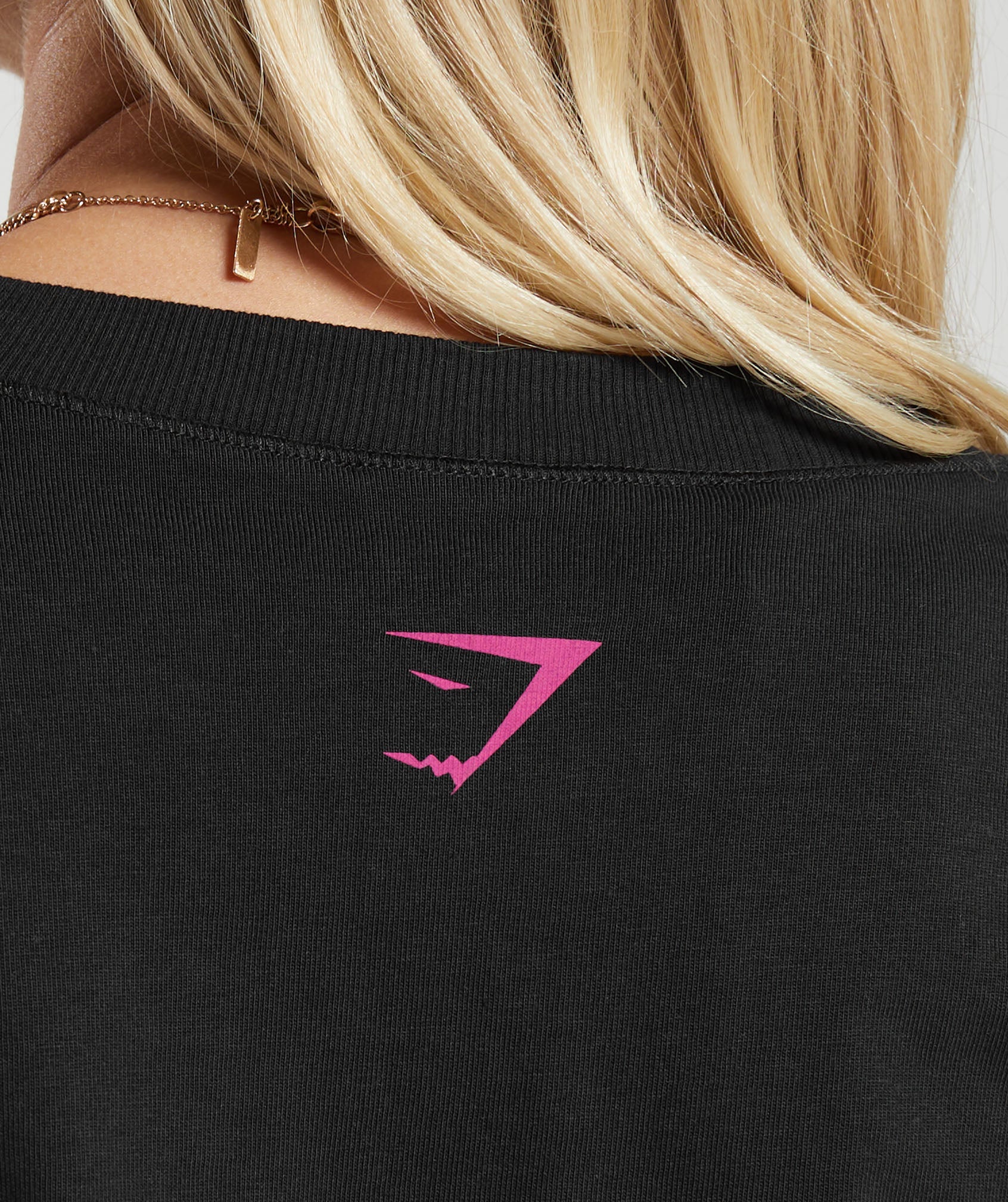 Gymshark Cherub Graphic Crop Top - Black - Image 6