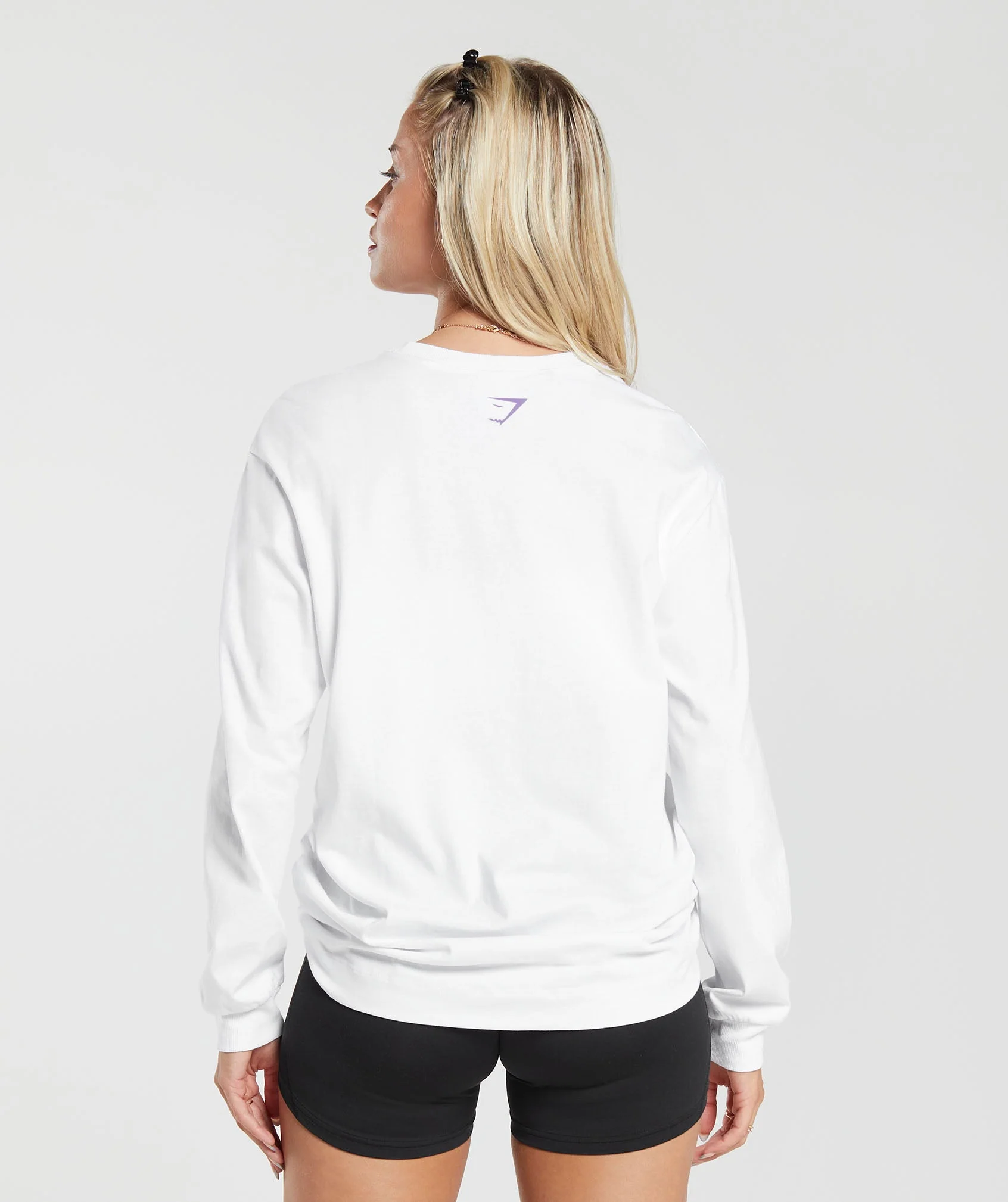 Gymshark Cherub Graphic Long Sleeve Top - White - Image 2