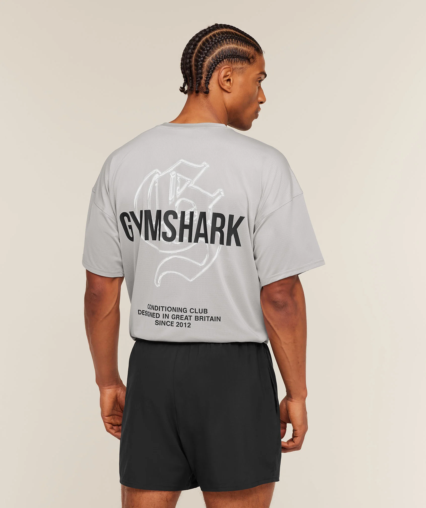 Gymshark Chrome Graphic T-Shirt - Stratus Grey