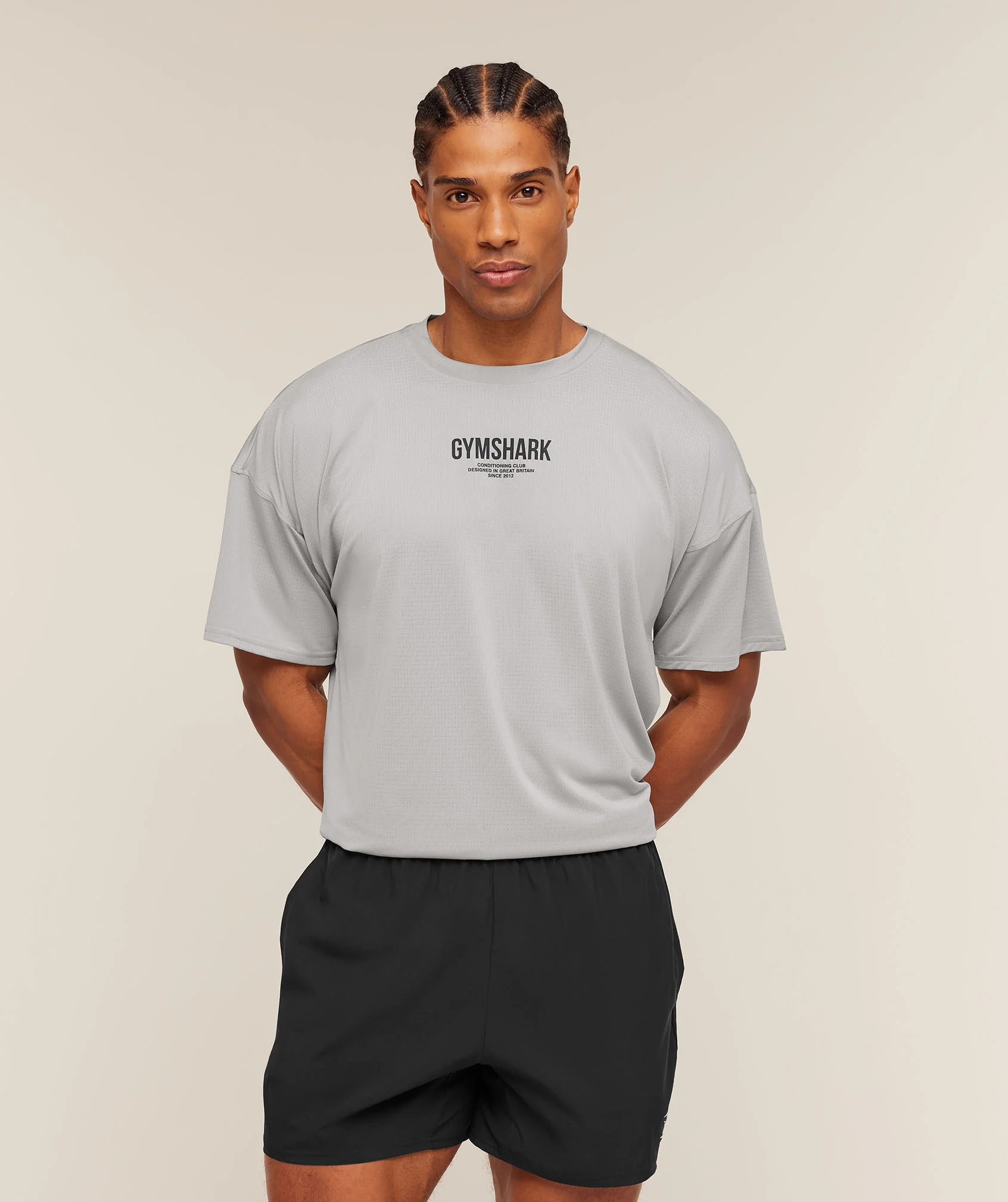 Gymshark Chrome Graphic T-Shirt - Stratus Grey - Image 2