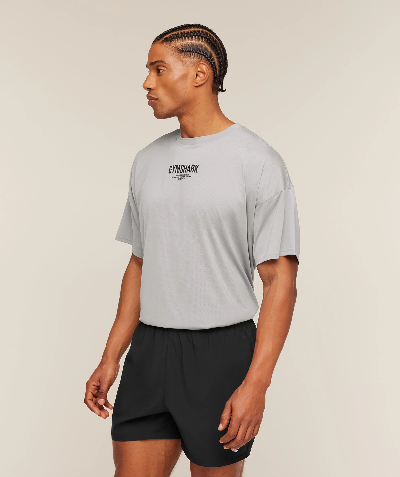 Gymshark Chrome Graphic T-Shirt - Stratus Grey - Image 3