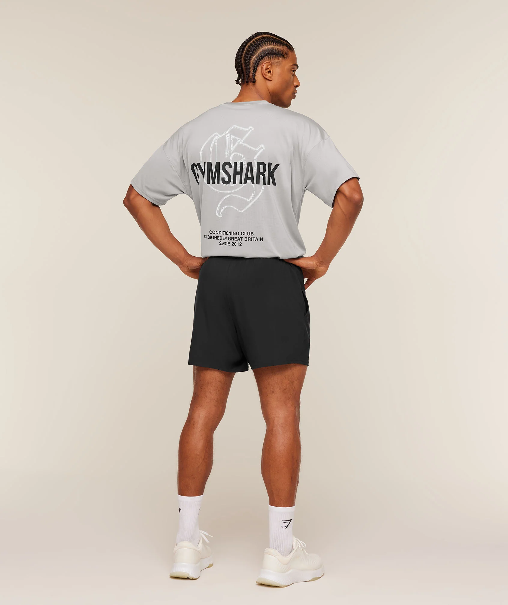 Gymshark Chrome Graphic T-Shirt - Stratus Grey - Image 4