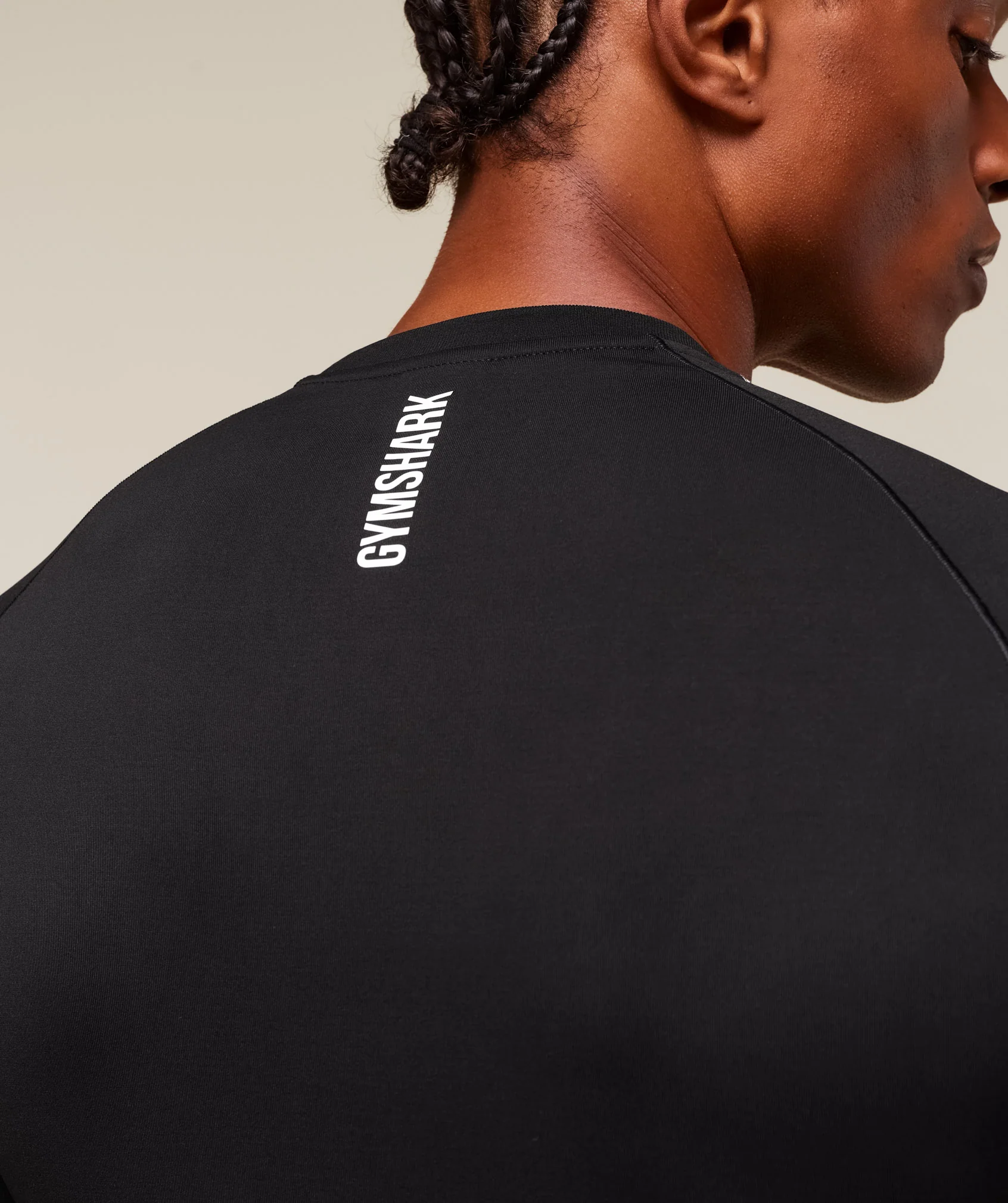 Gymshark Clean Contour Seamless T-Shirt - Black/White - Image 4