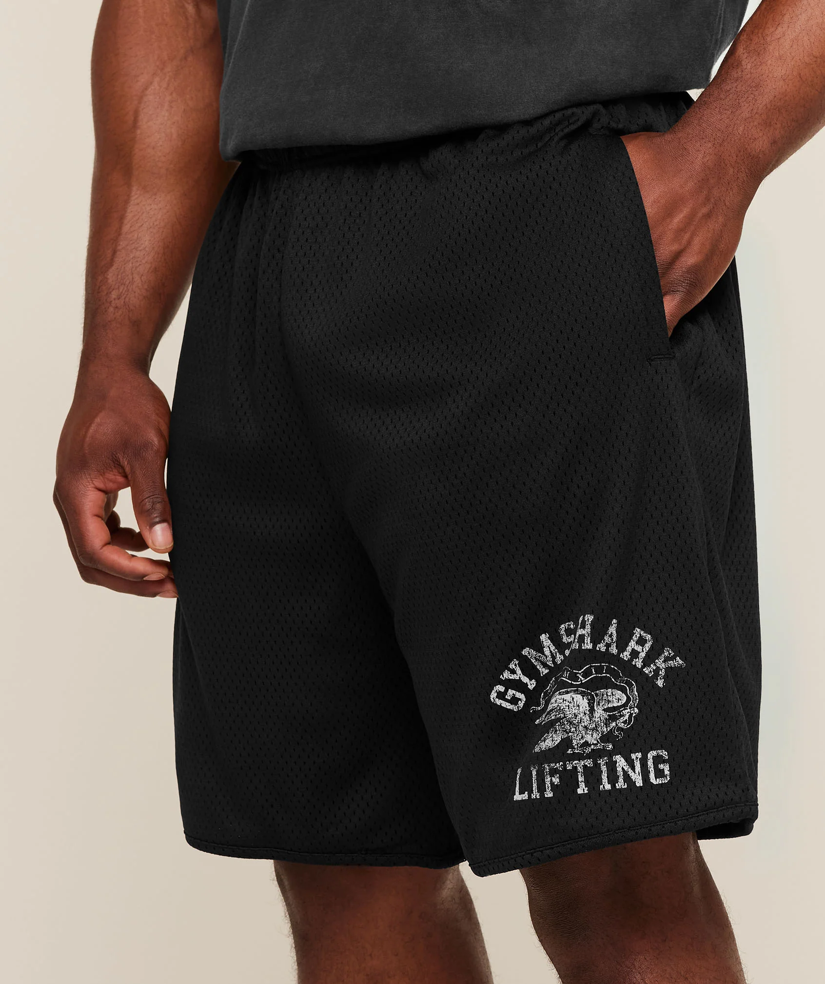 Gymshark Collective Mesh Shorts - Black - Image 6