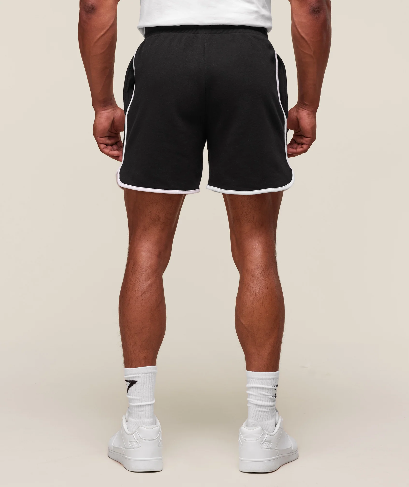 Gymshark GSLC Contrast 5" Shorts - Black/White - Image 2