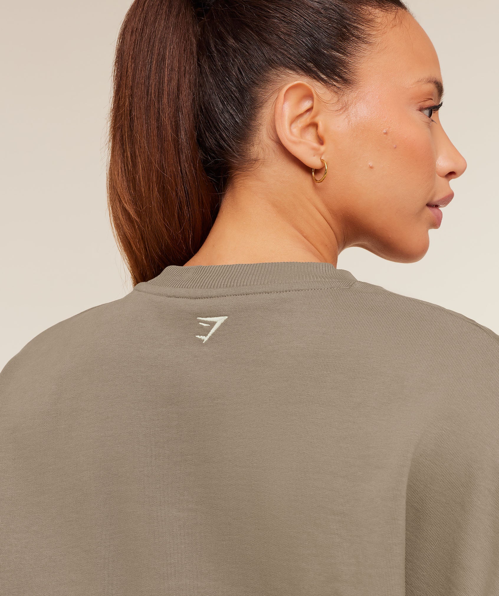 Gymshark Collegiate Graphic Crew Neck Pullover - Lifestyle Brown - Image 5