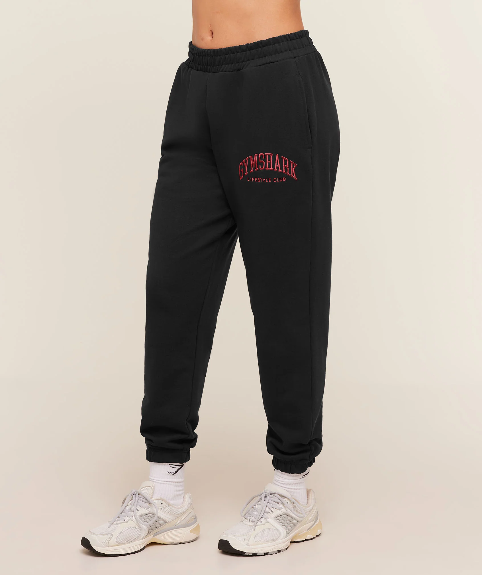 Gymshark Collegiate Graphic Joggers - Black - Image 2