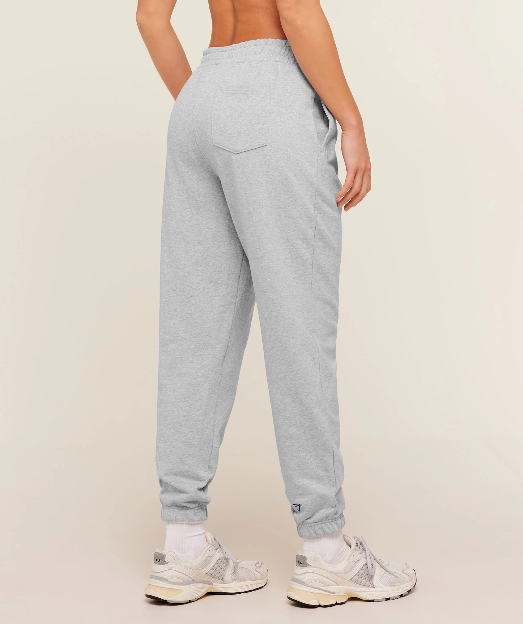 Gymshark Collegiate Graphic Joggers - Light Grey Core Marl - Image 3