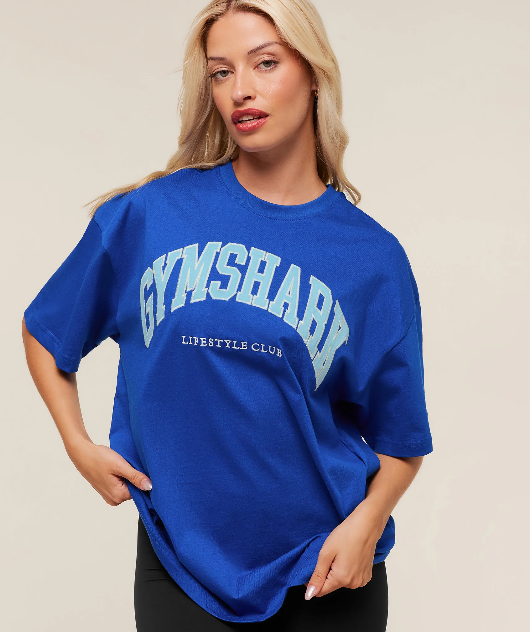 Gymshark Collegiate Graphic T-Shirt - Athletic Blue - Image 5