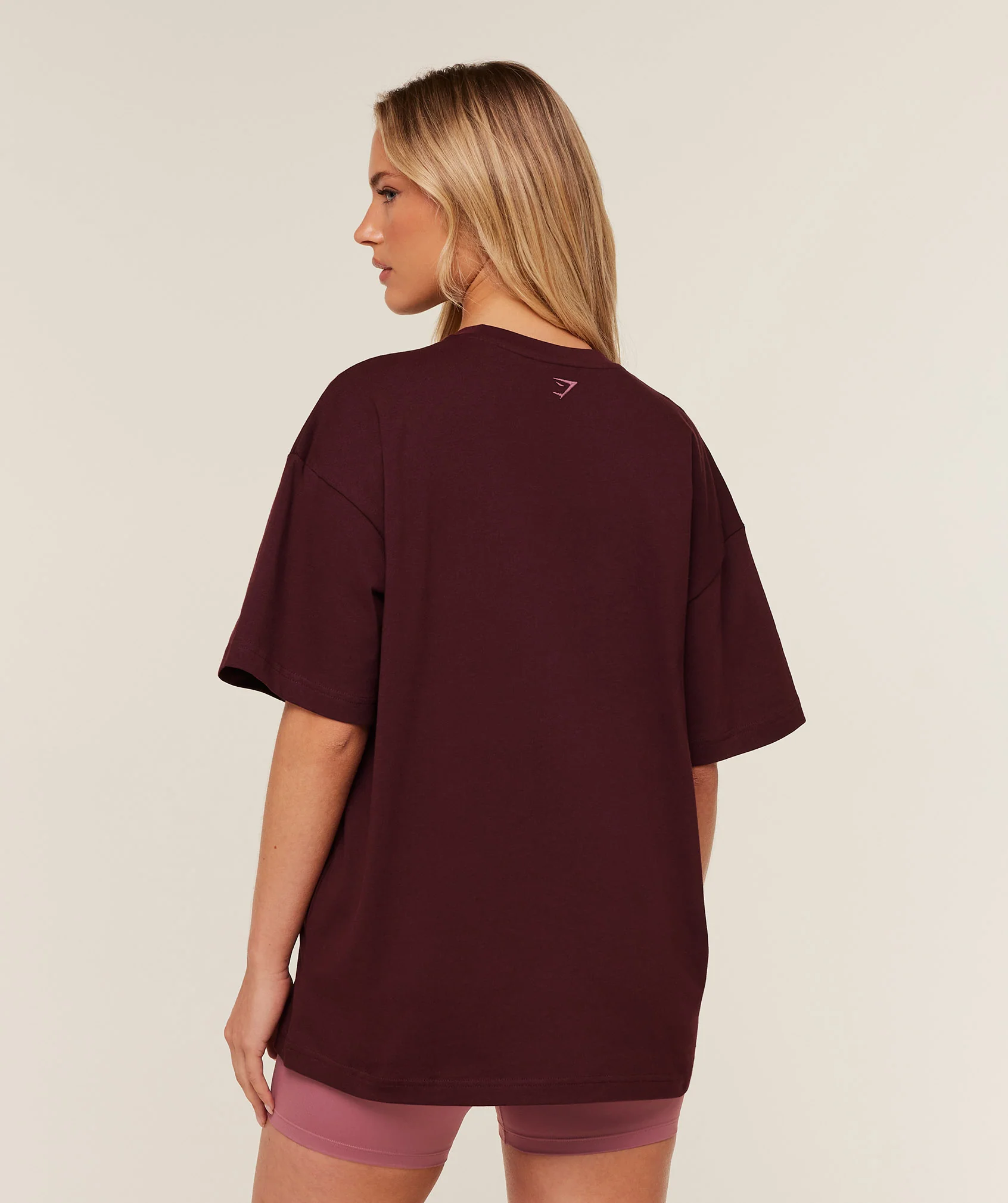 Gymshark Collegiate Graphic T-Shirt - GS Rich Maroon - Image 2