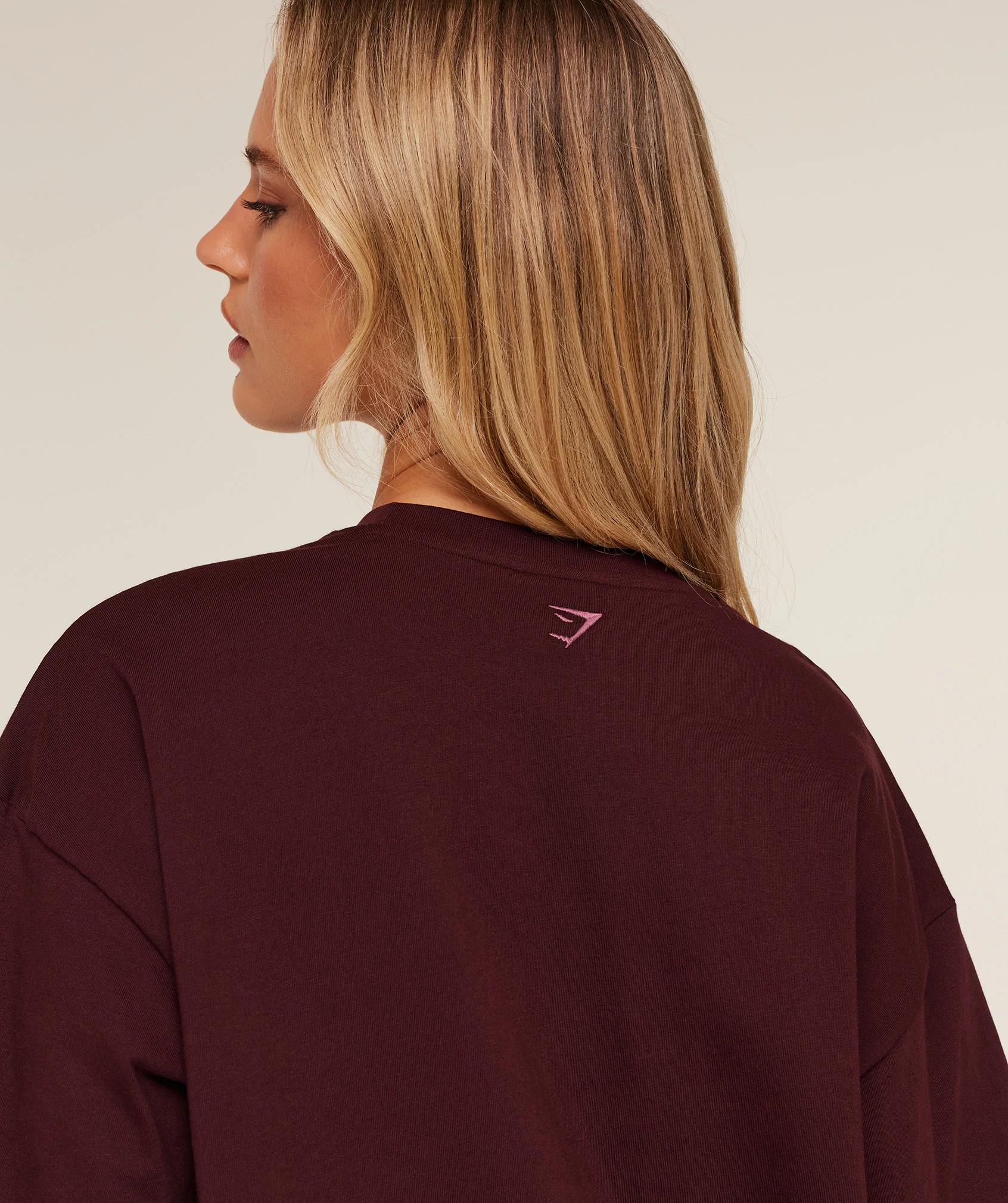 Gymshark Collegiate Graphic T-Shirt - GS Rich Maroon - Image 6