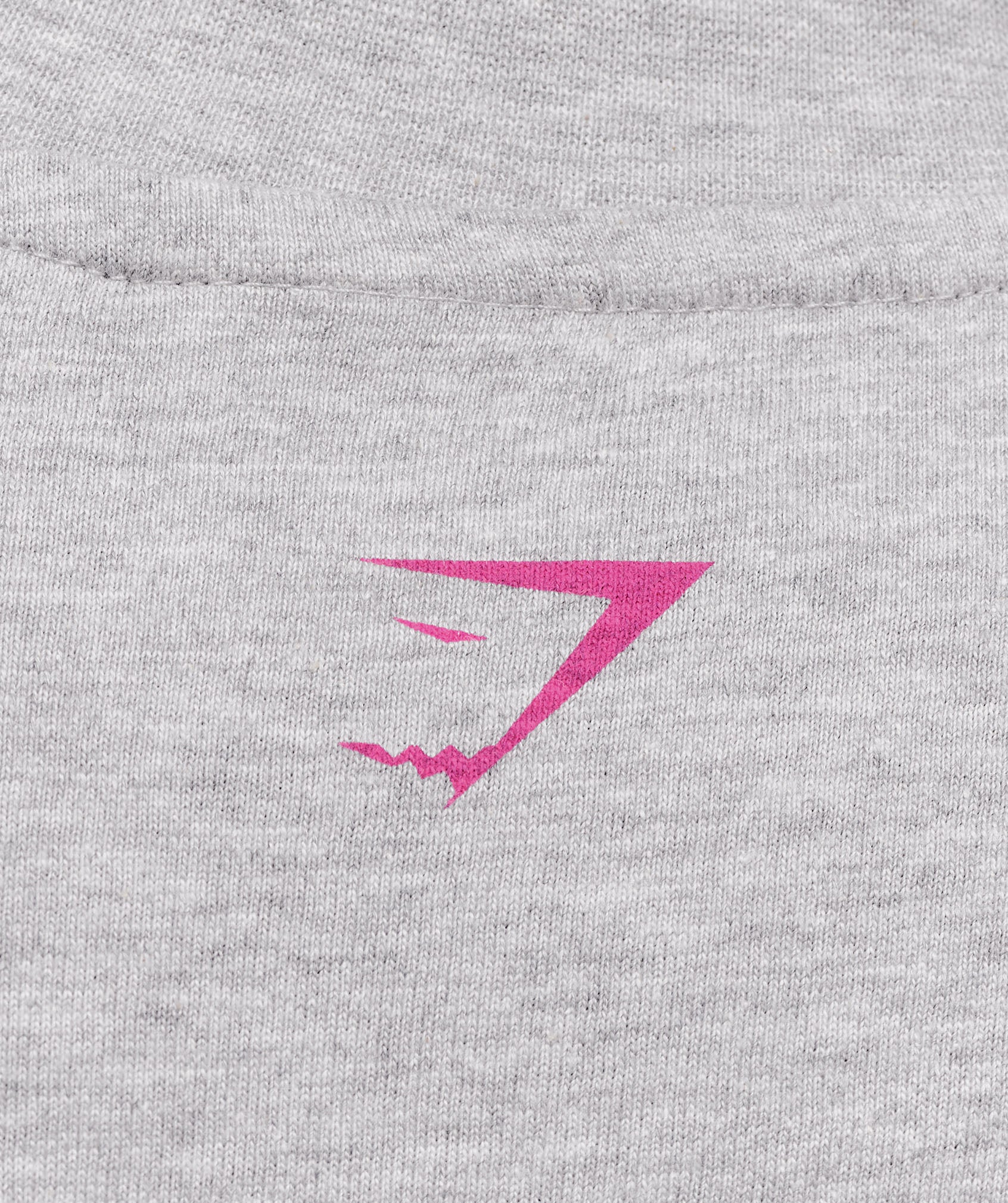 Gymshark Collegiate Graphic T-Shirt - Light Grey Core Marl - Image 5