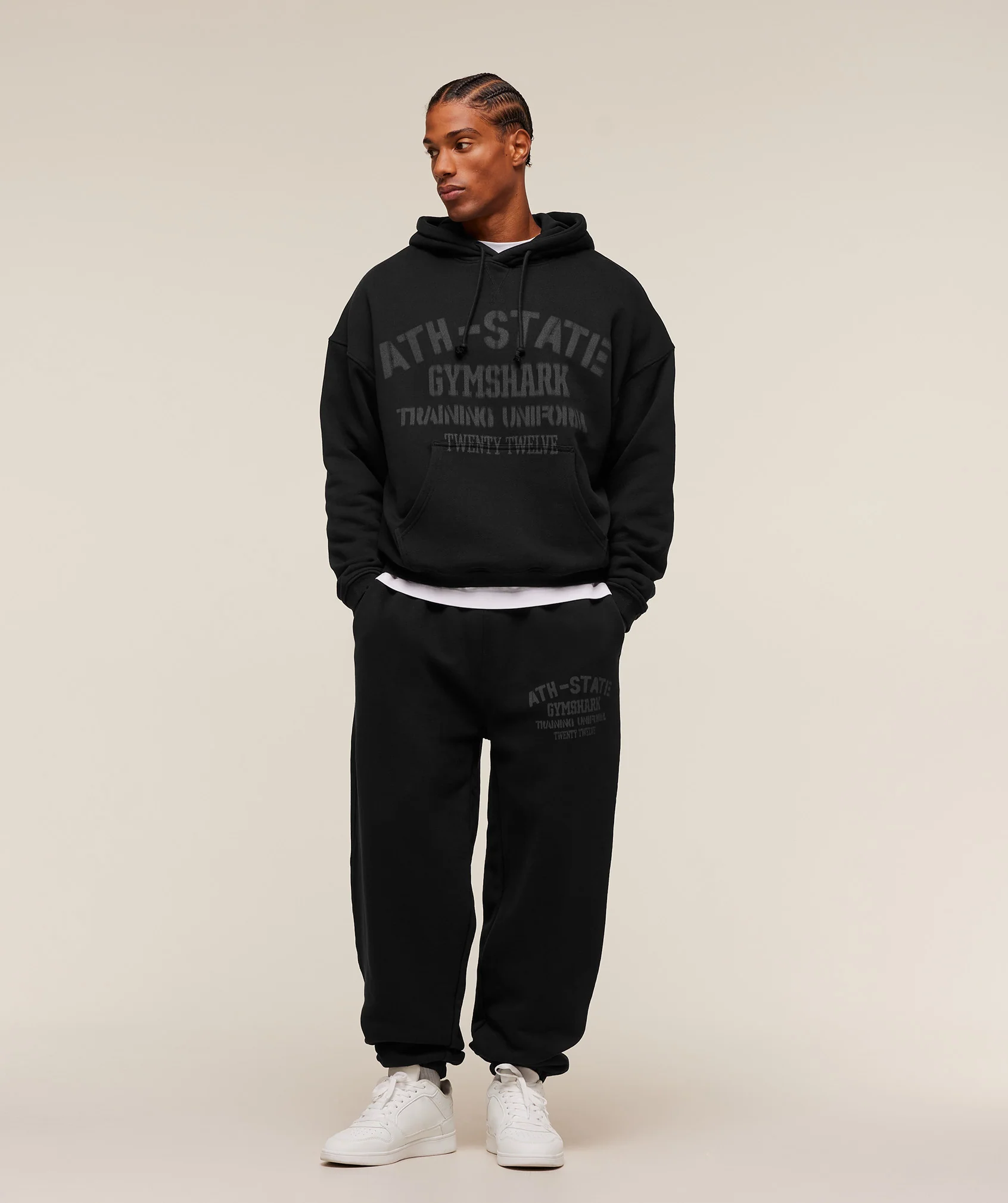 Gymshark Collegiate Hoodie - Black - Image 4
