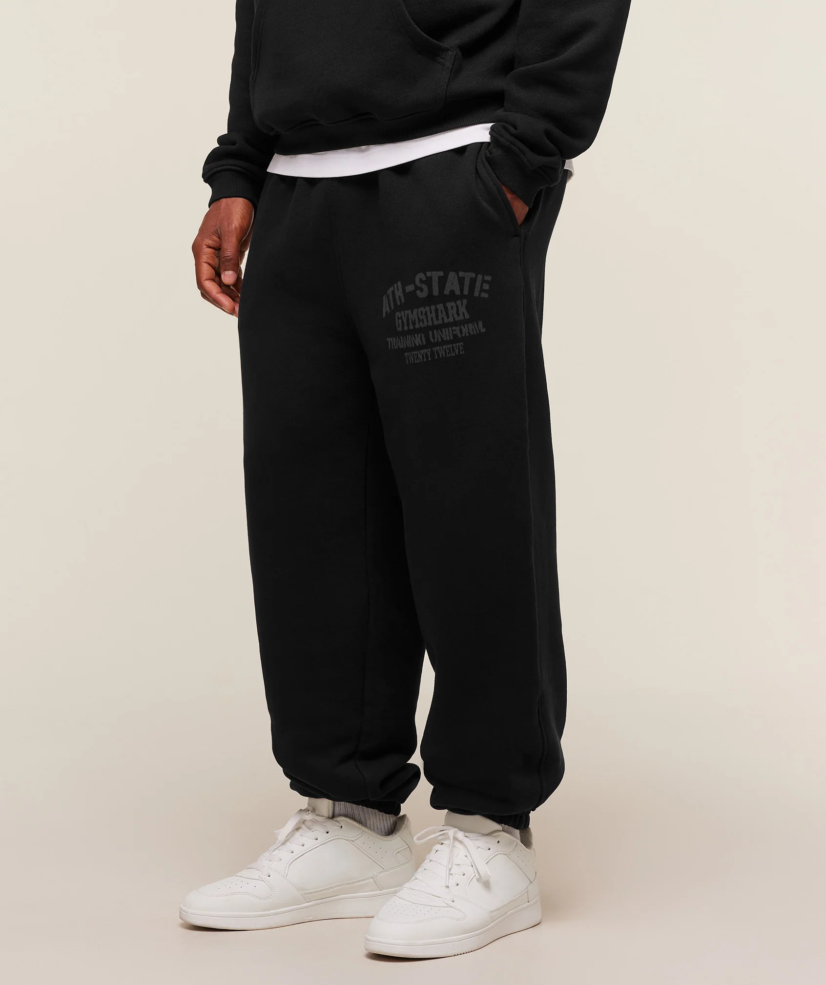 Gymshark Collegiate Joggers - Black - Image 3