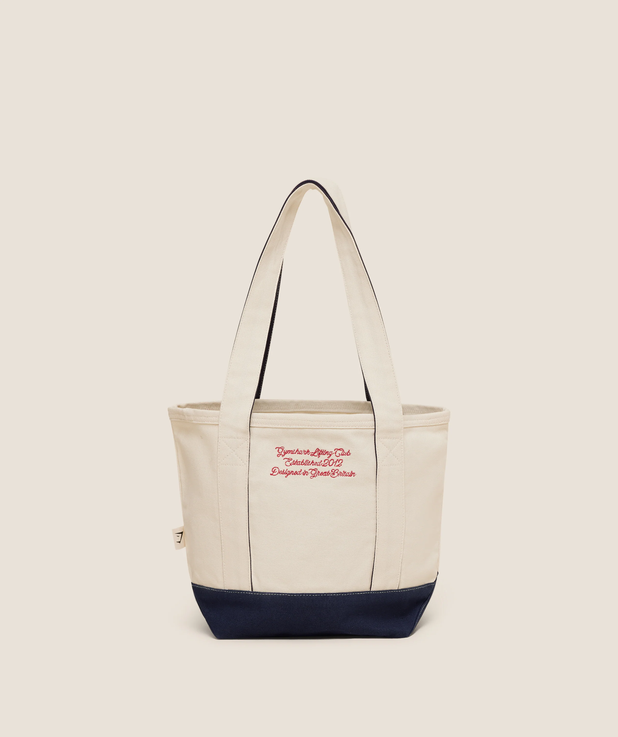 Gymshark Collegiate Mini Tote Bag - Heavy Blue/Oat White/Athletic Burgundy - Image 2