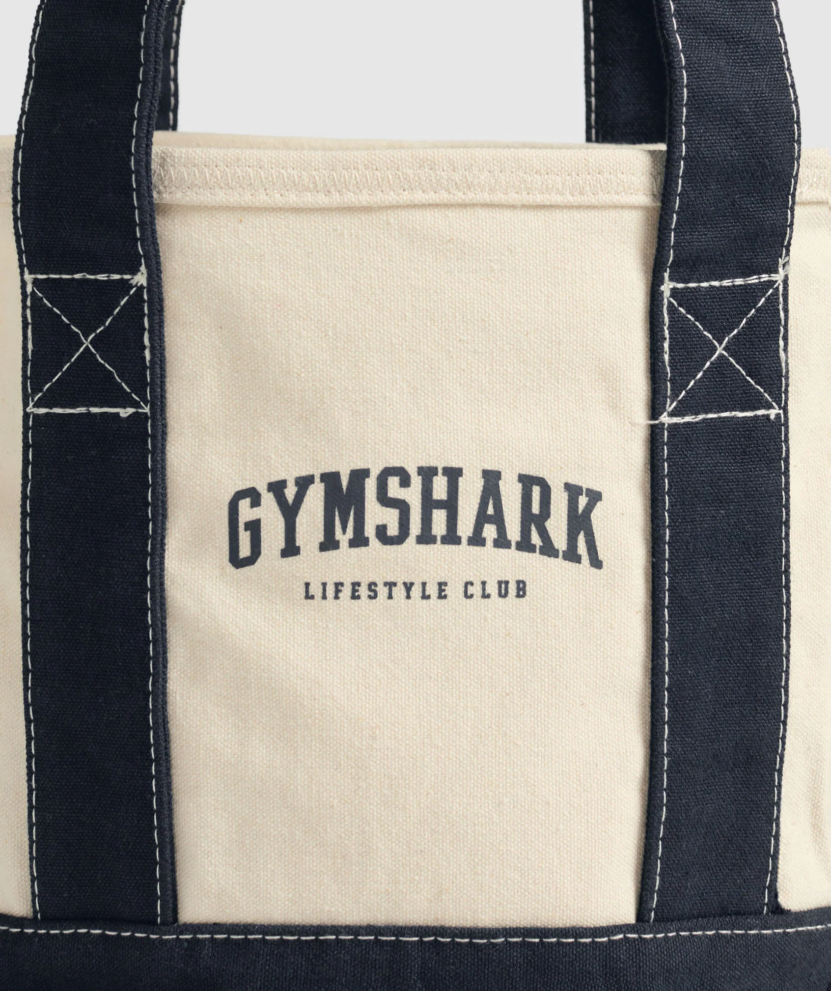 Gymshark Collegiate Mini Tote - Oat White/Heavy Blue - Image 3