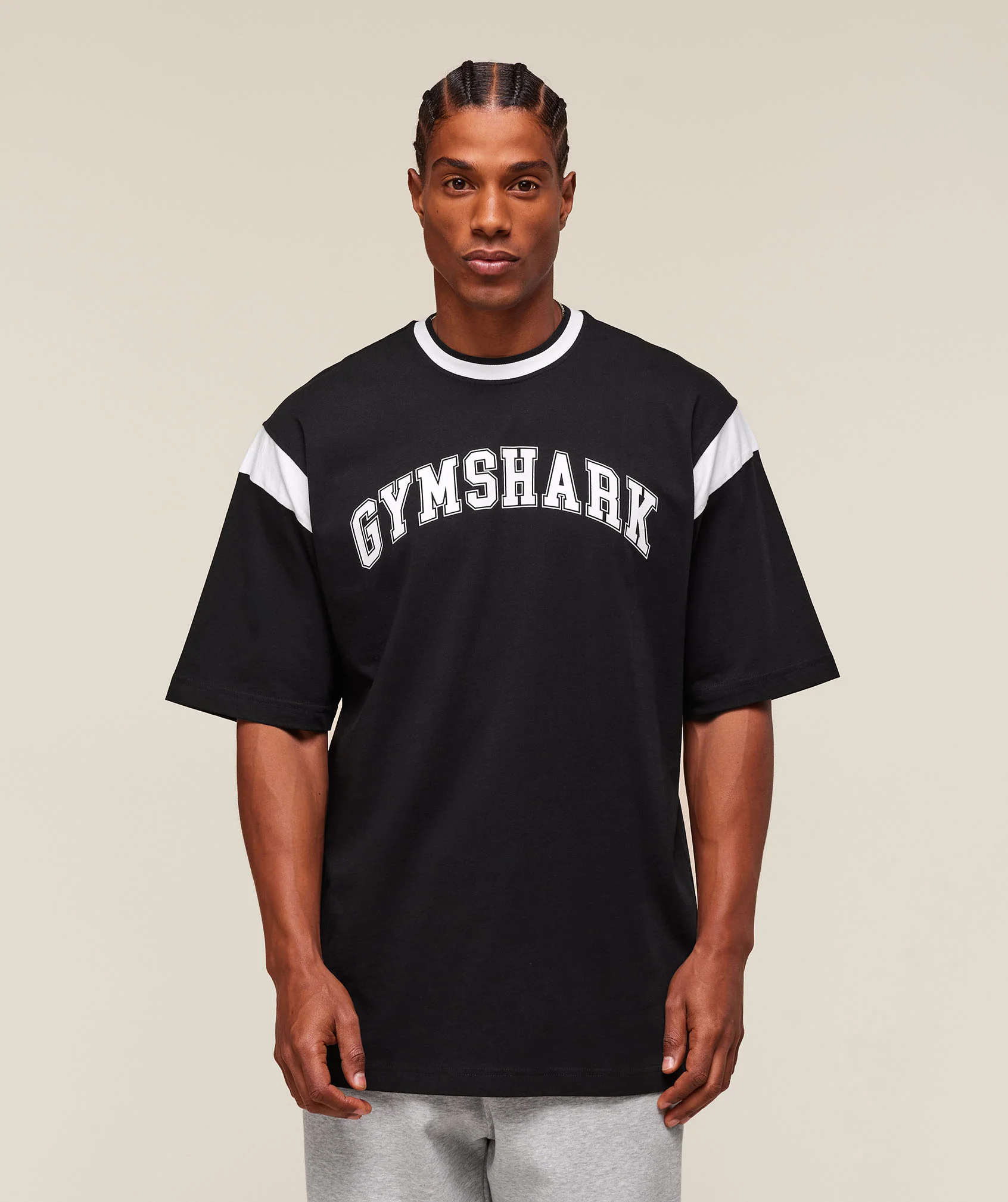 Gymshark GSLC Oversized T-Shirt - Black/White