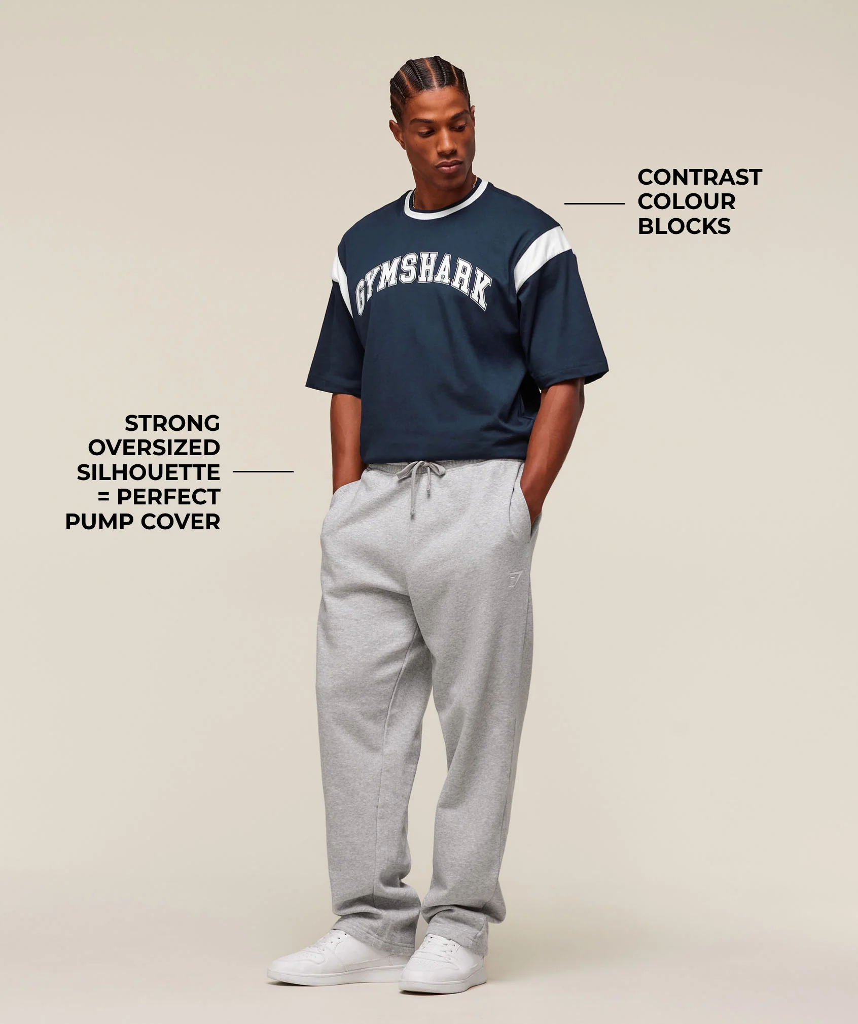 Gymshark GSLC Oversized T-Shirt - Navy - Image 3