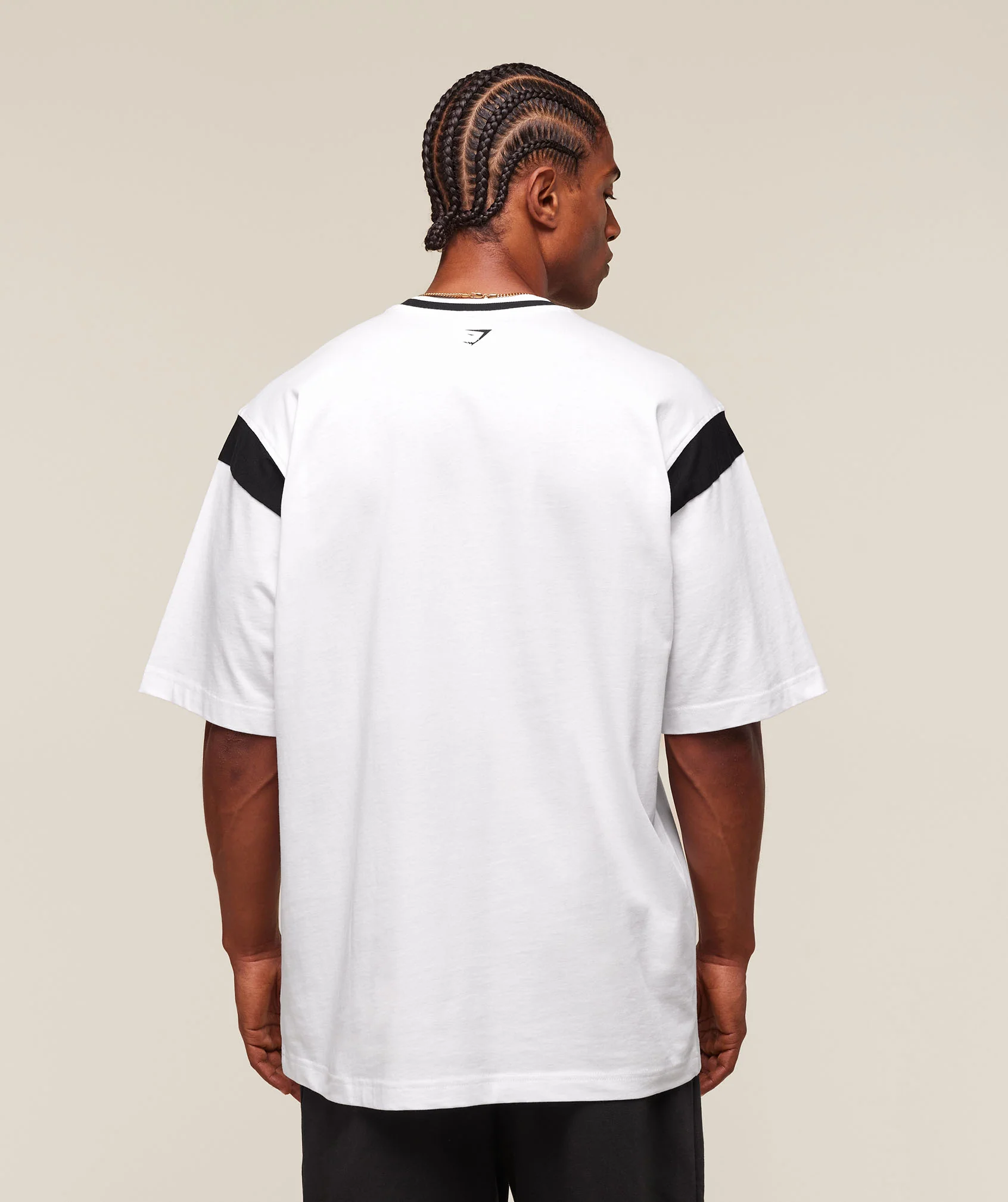 Gymshark GSLC Oversized T-Shirt - White/Black - Image 2