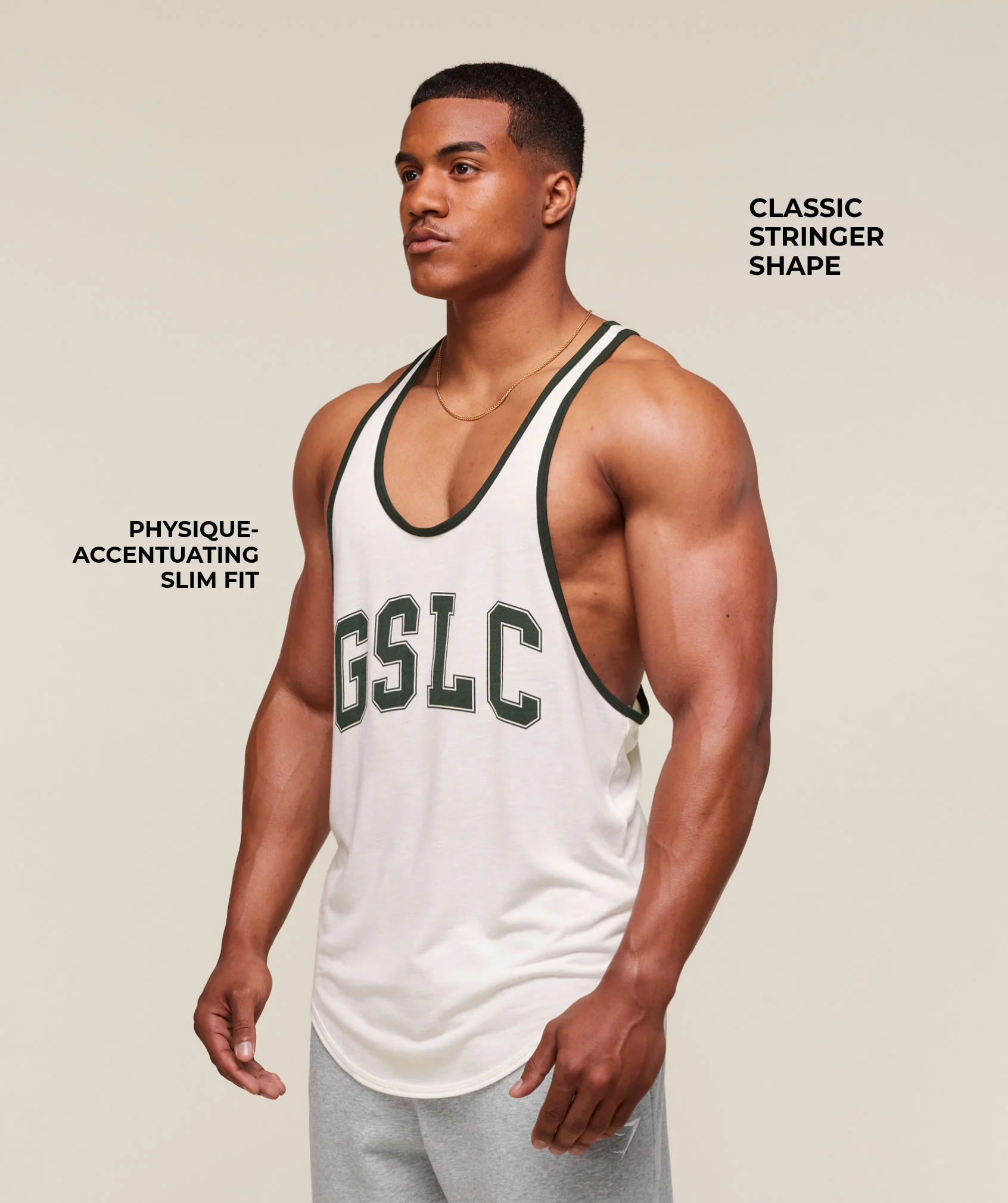 Gymshark GSLC Ringer Stringer - Soft White - Image 3