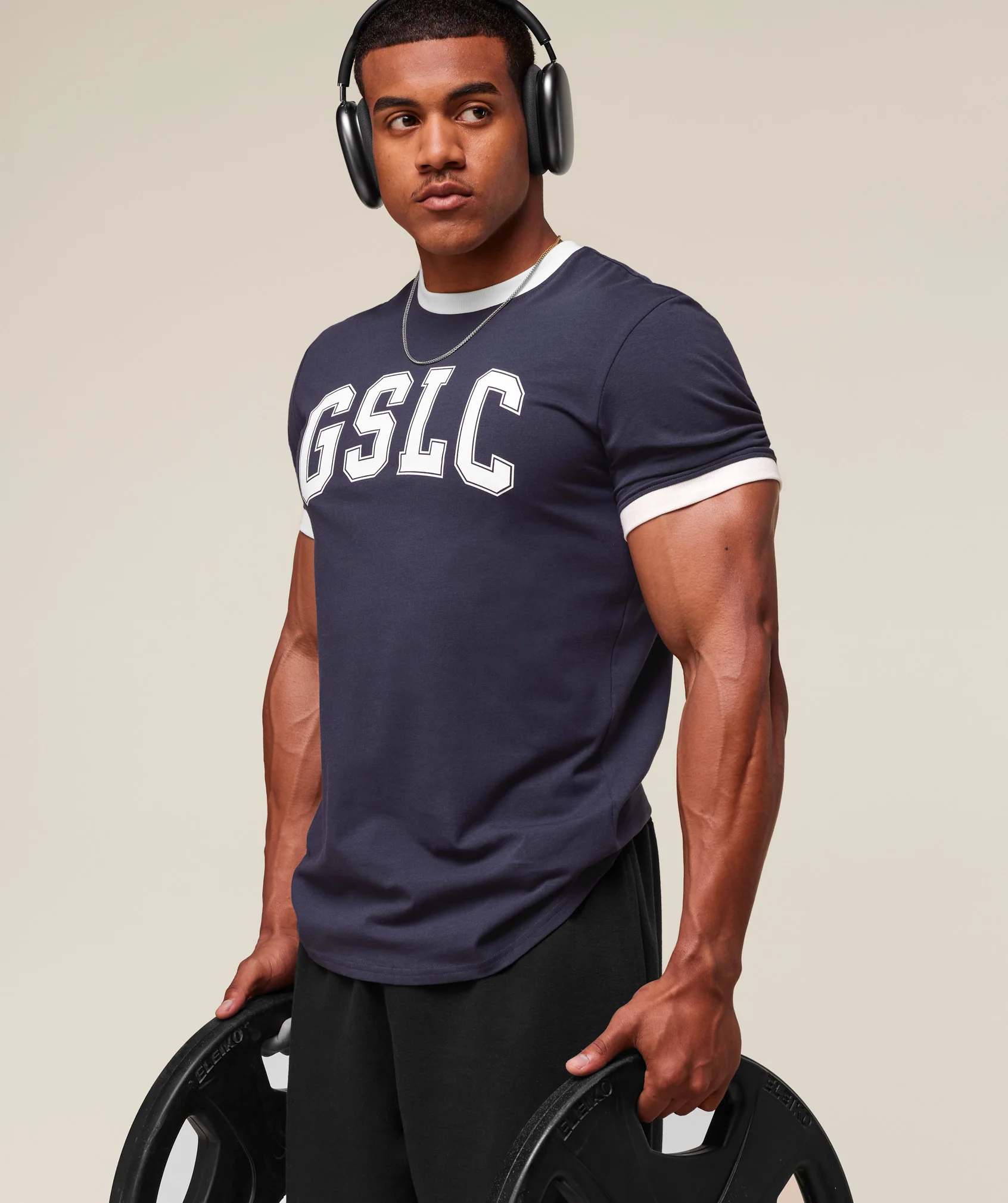 Gymshark GSLC Ringer T-Shirt - Heavy Blue - Image 3