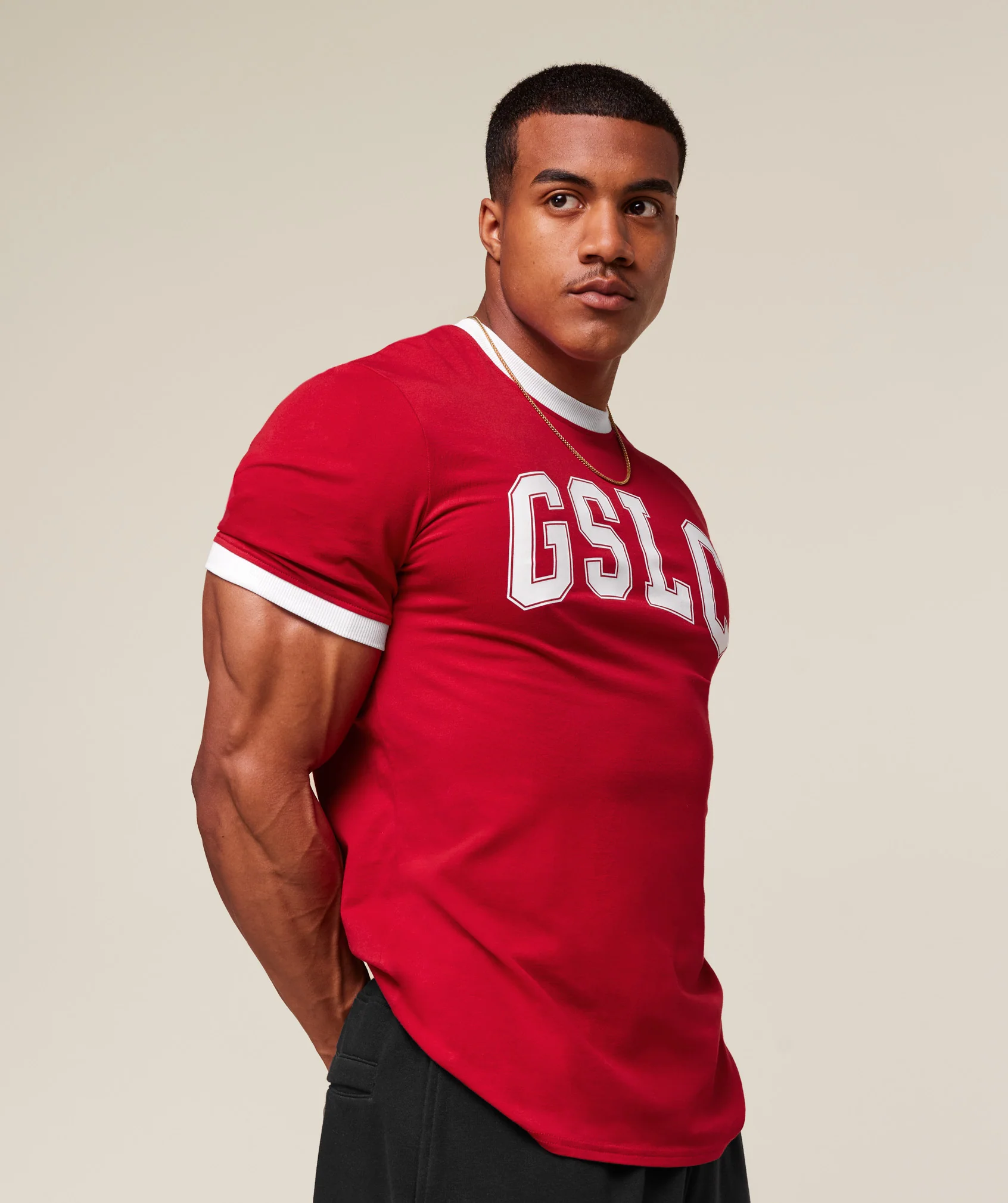 Gymshark GSLC Ringer T-Shirt - Conditioning Red - Image 3