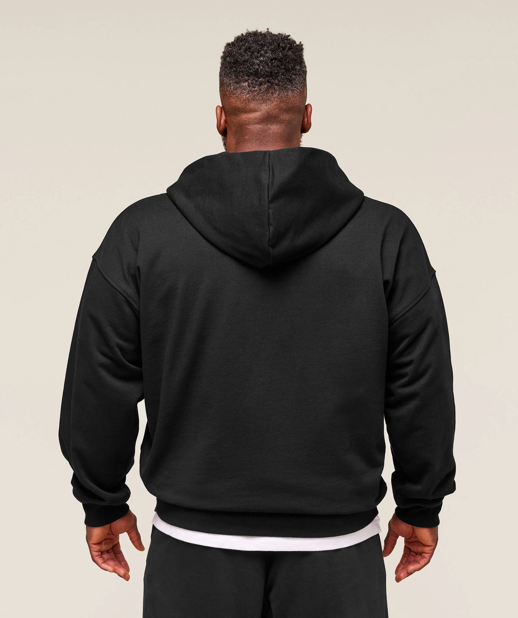 Gymshark Collegiate Script Zip Up Hoodie - Black - Image 2