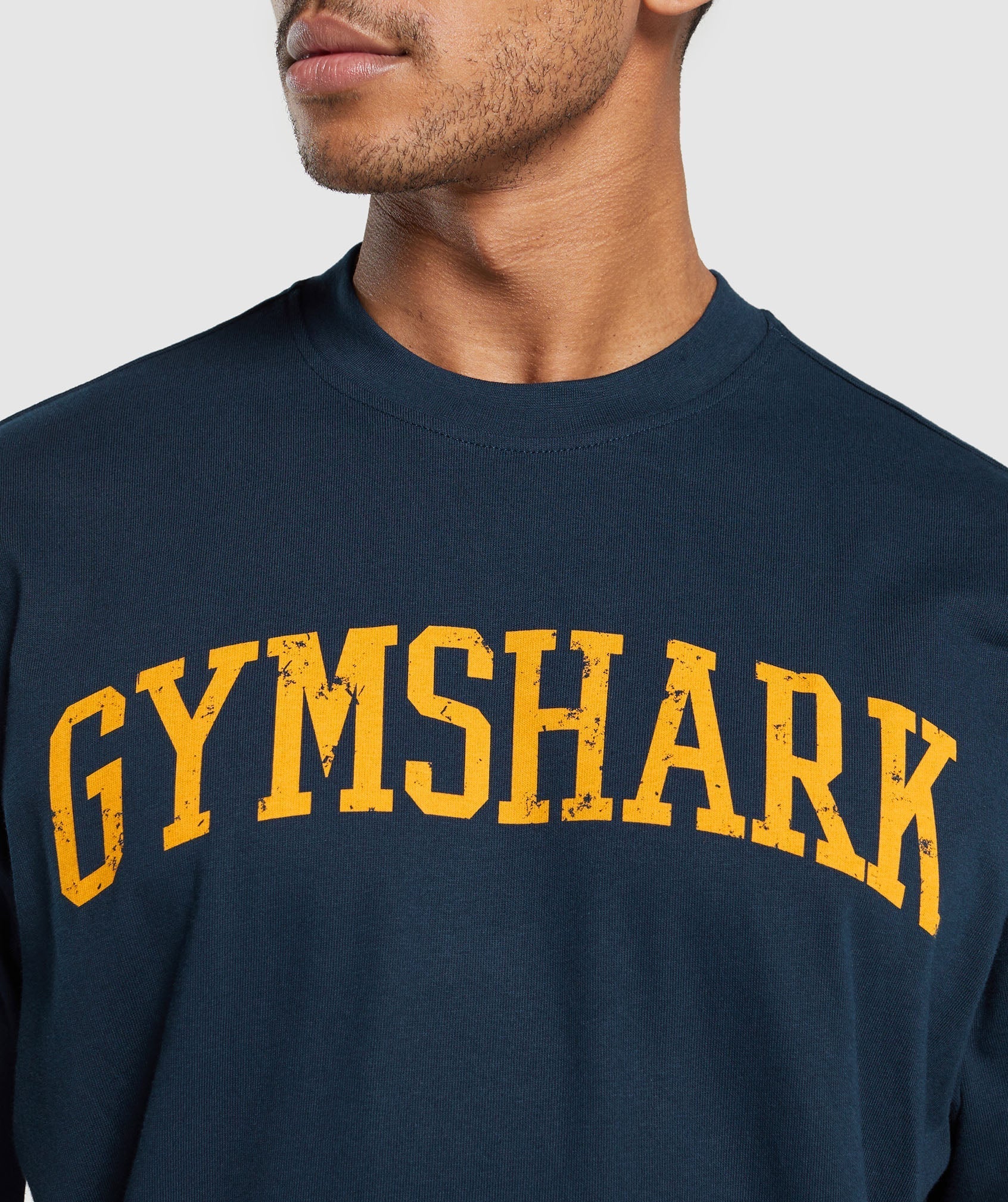 Gymshark Collegiate T-Shirt - Navy - Image 5