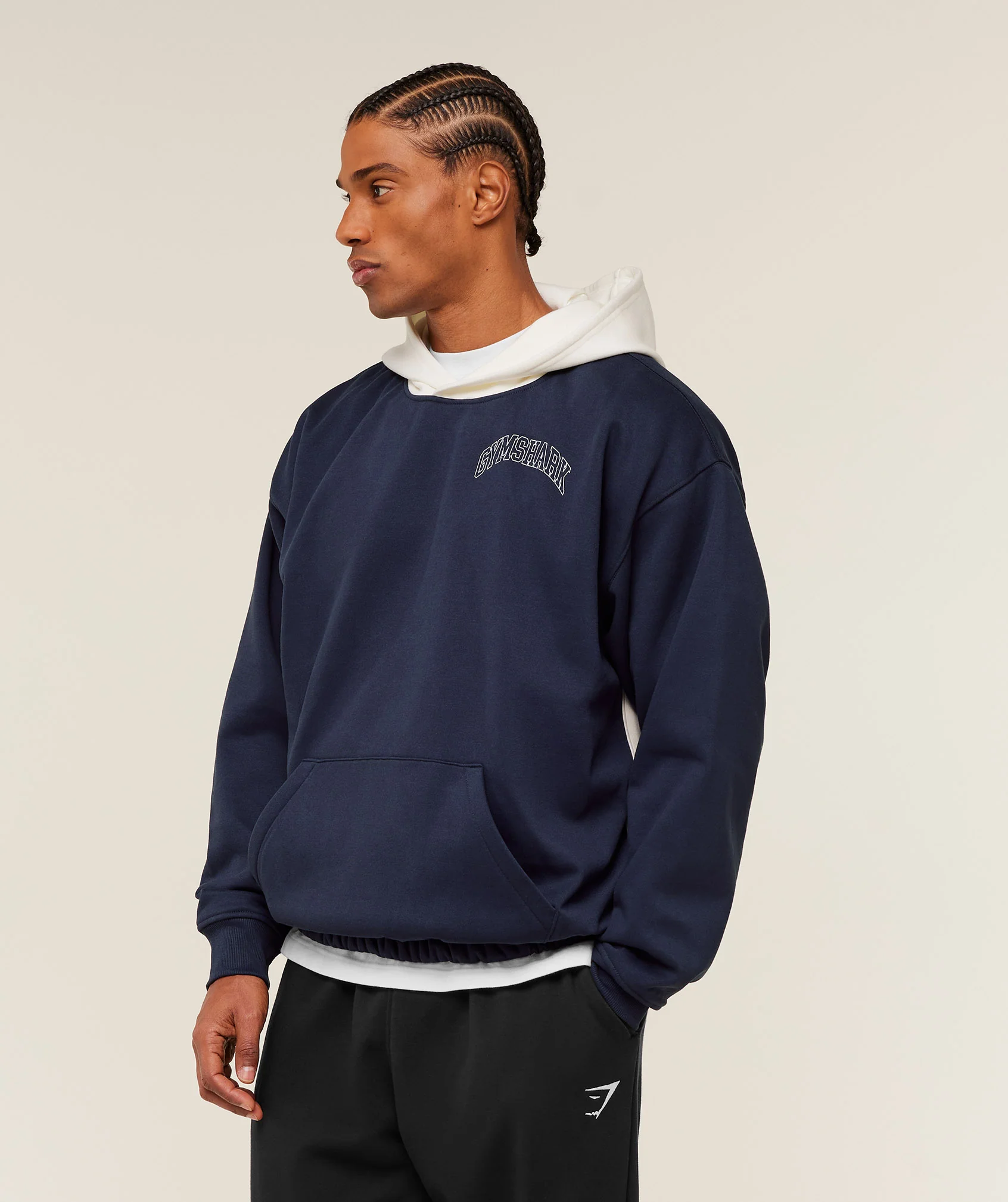 Gymshark Collegiate Tech Hoodie - Heavy Blue - Image 3