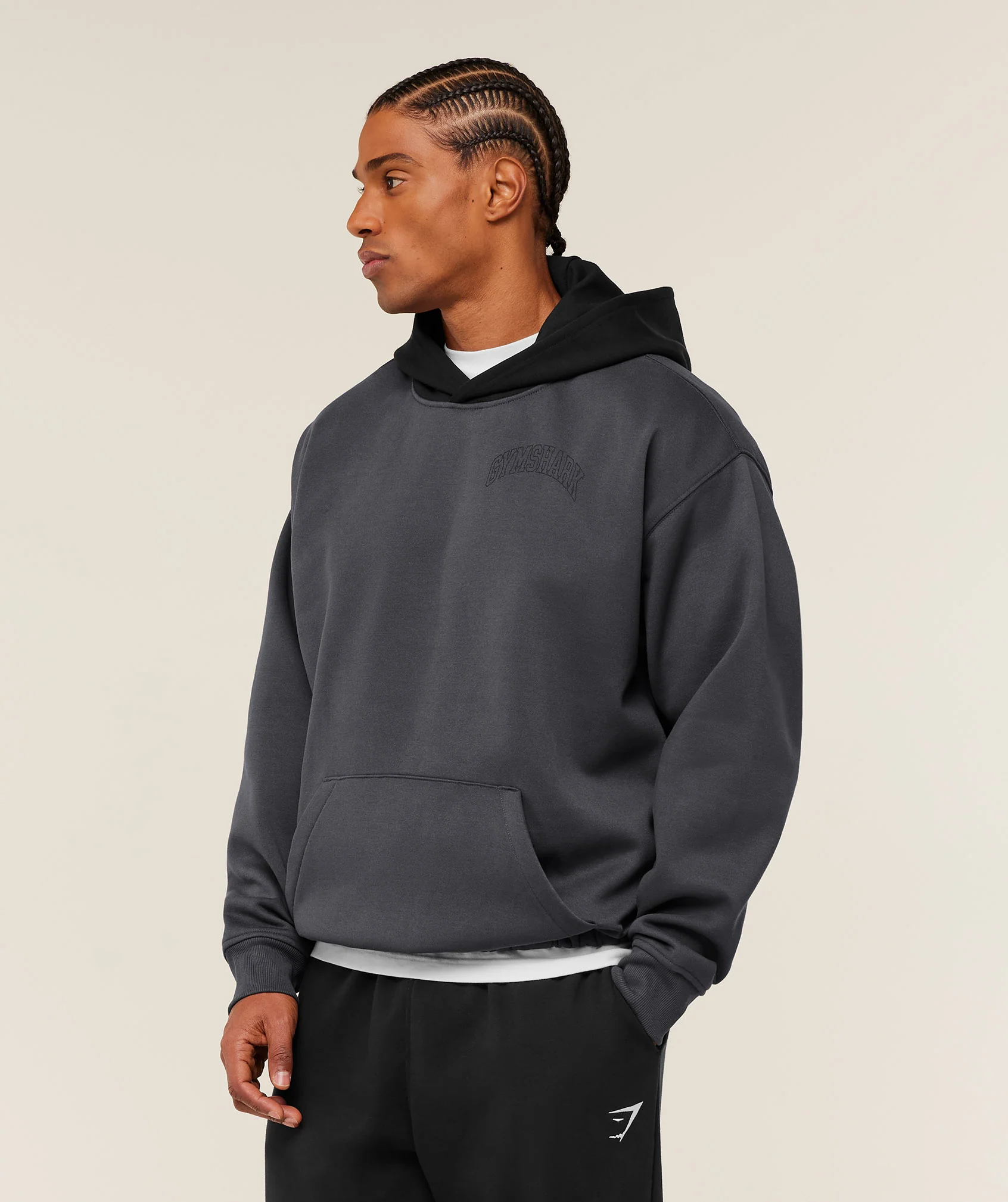 Gymshark Collegiate Tech Hoodie - Grey - Image 3