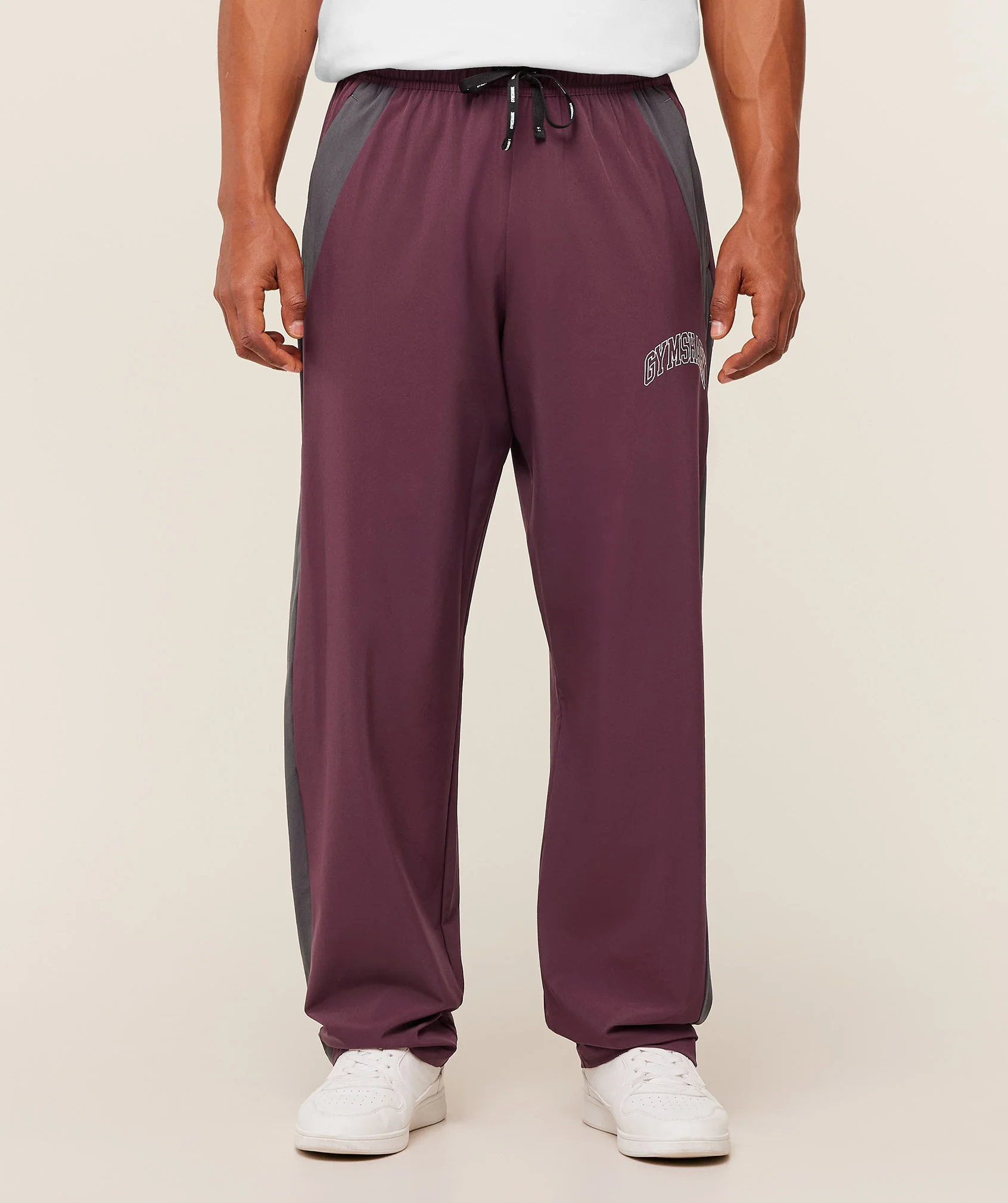 Gymshark Collegiate Tech Pants - GS Impact Burgundy