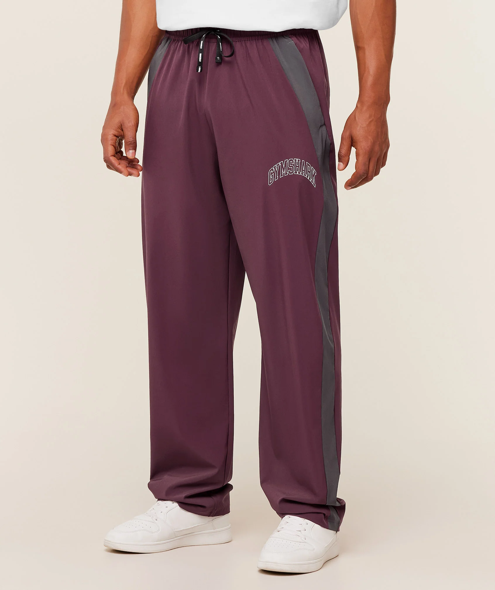 Gymshark Collegiate Tech Pants - GS Impact Burgundy - Image 3
